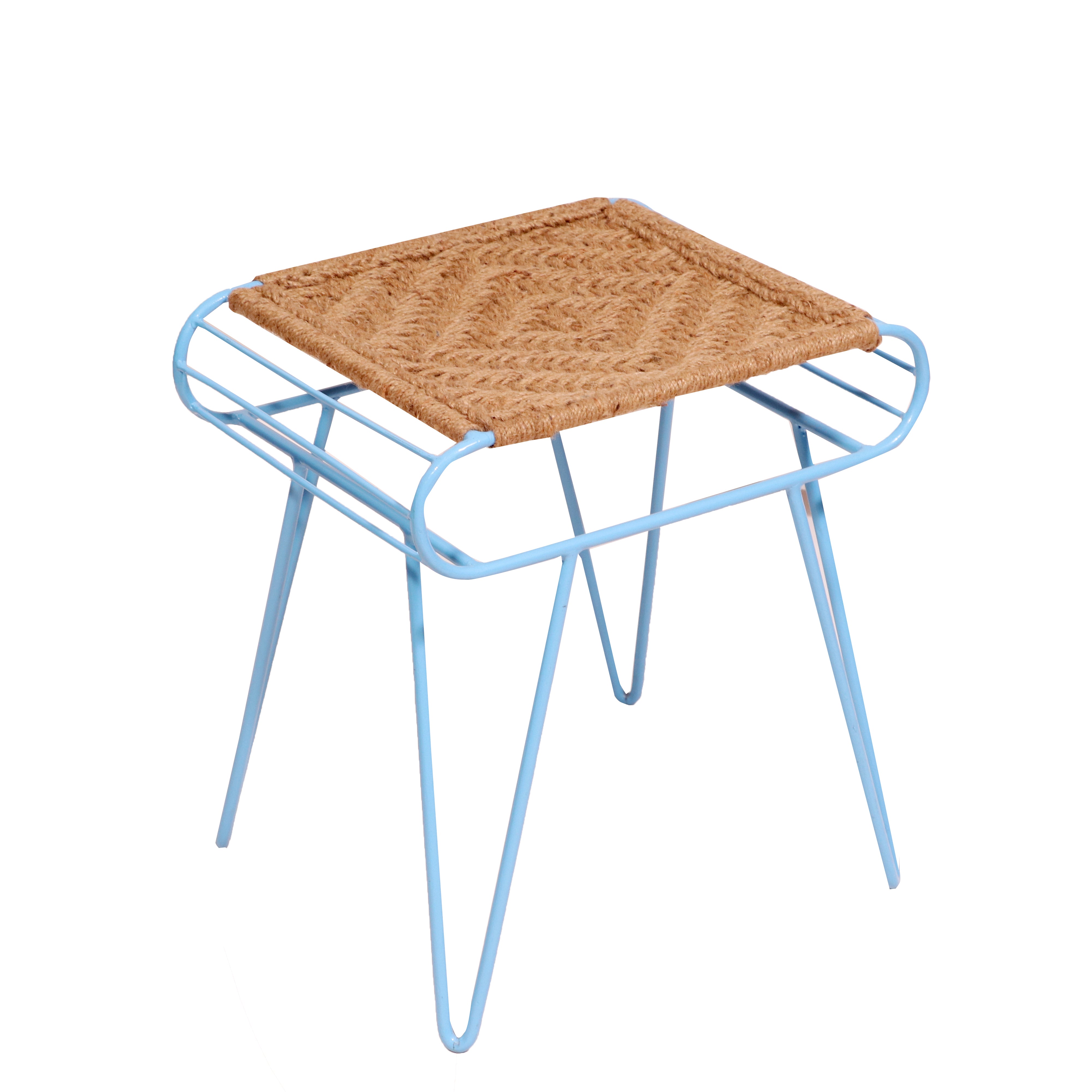 Earth thread blue leg Metal Stool Stool