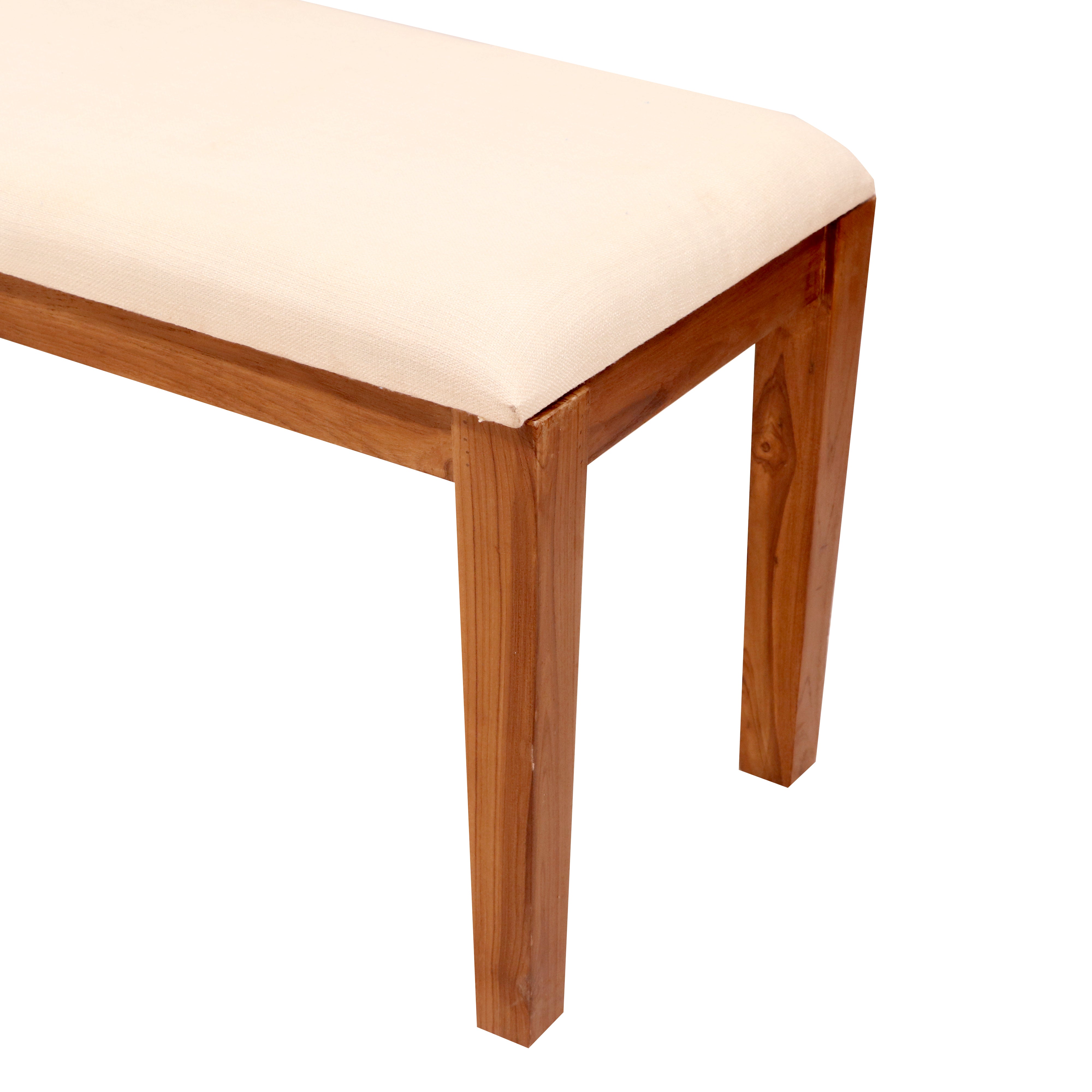 6 Seater Teak wood dining table with 4 chair & 1 Bench Dining Set