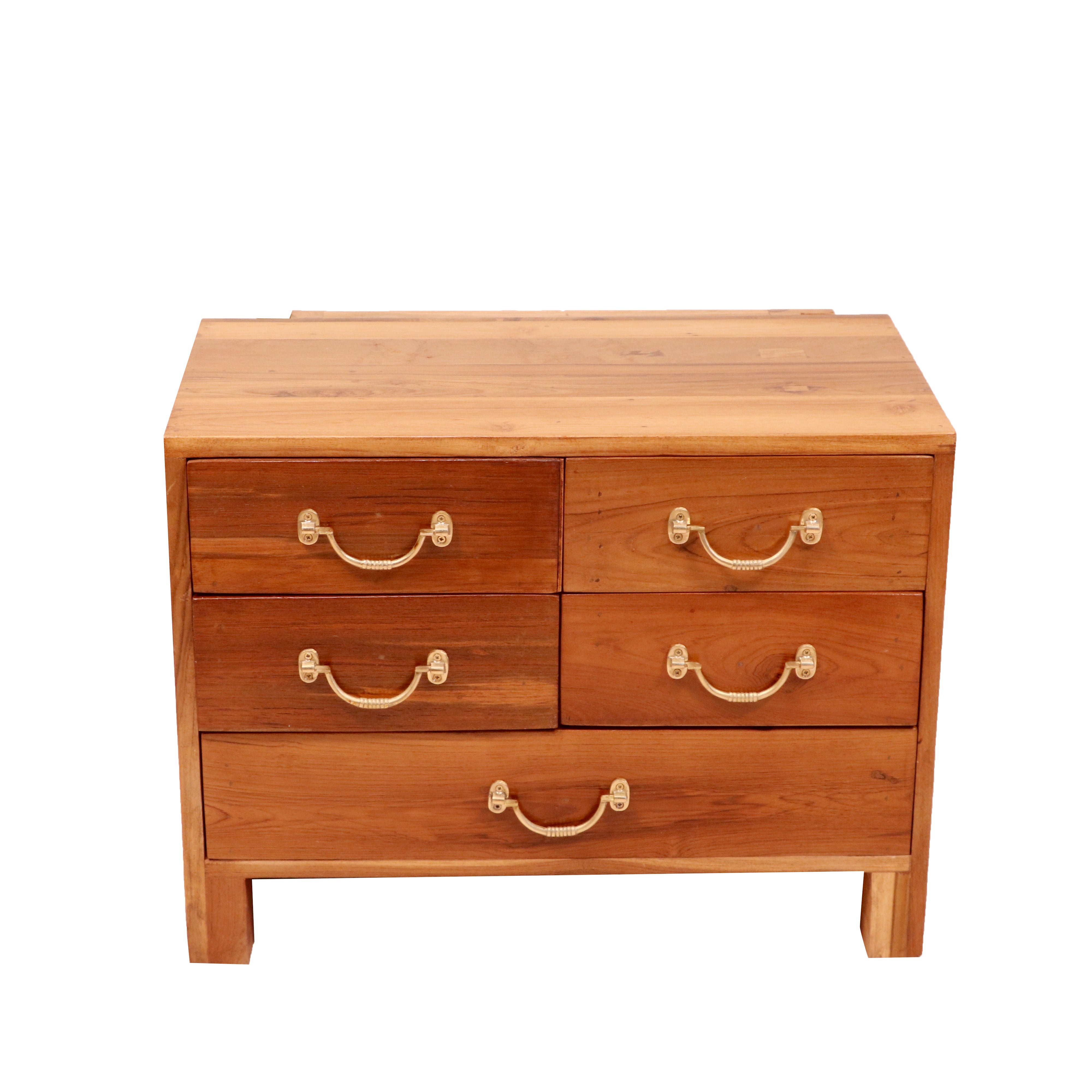Solid teak 5 Drawer's Chest Drawer's Chest