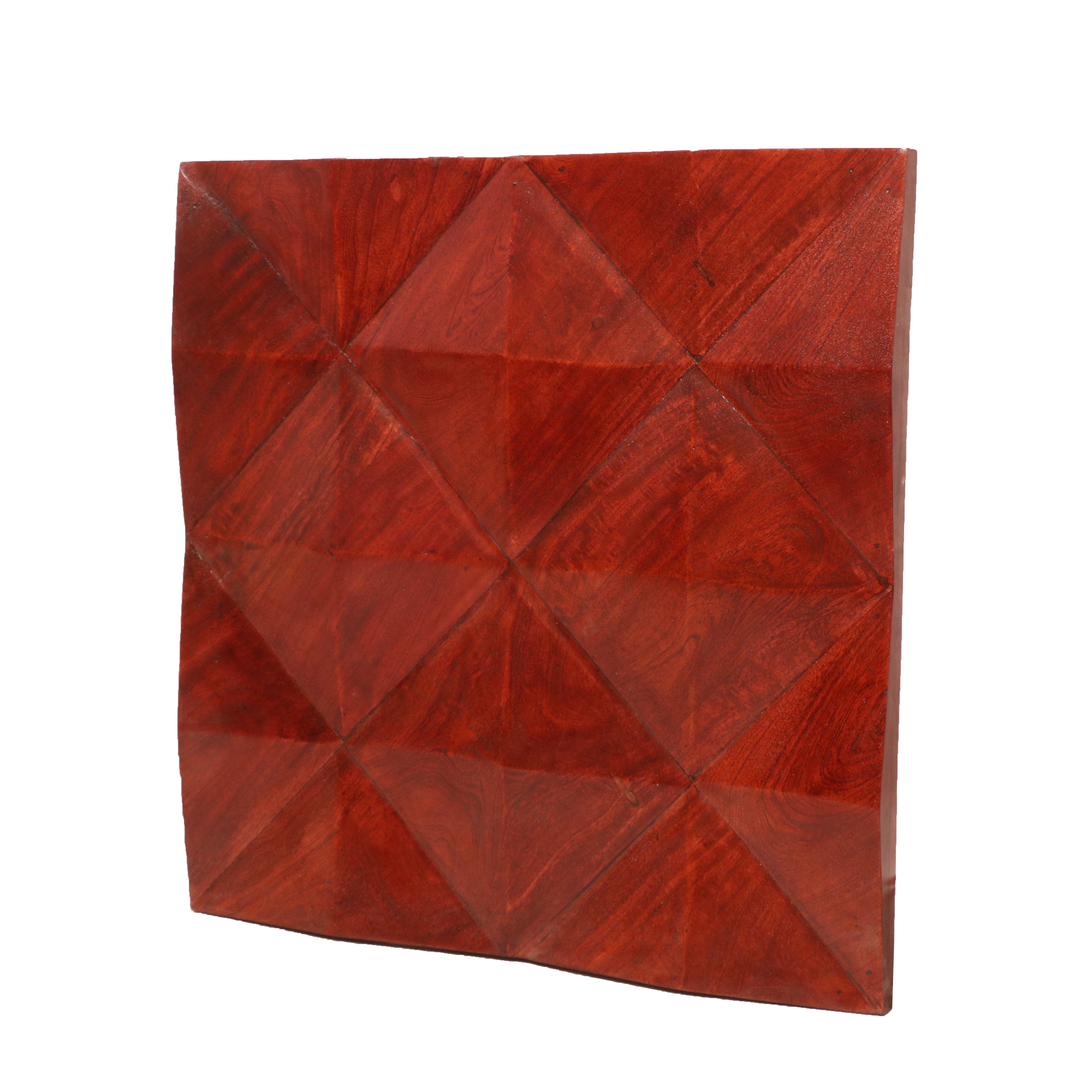 Simple Diamond Wooden Panel Wall Decor