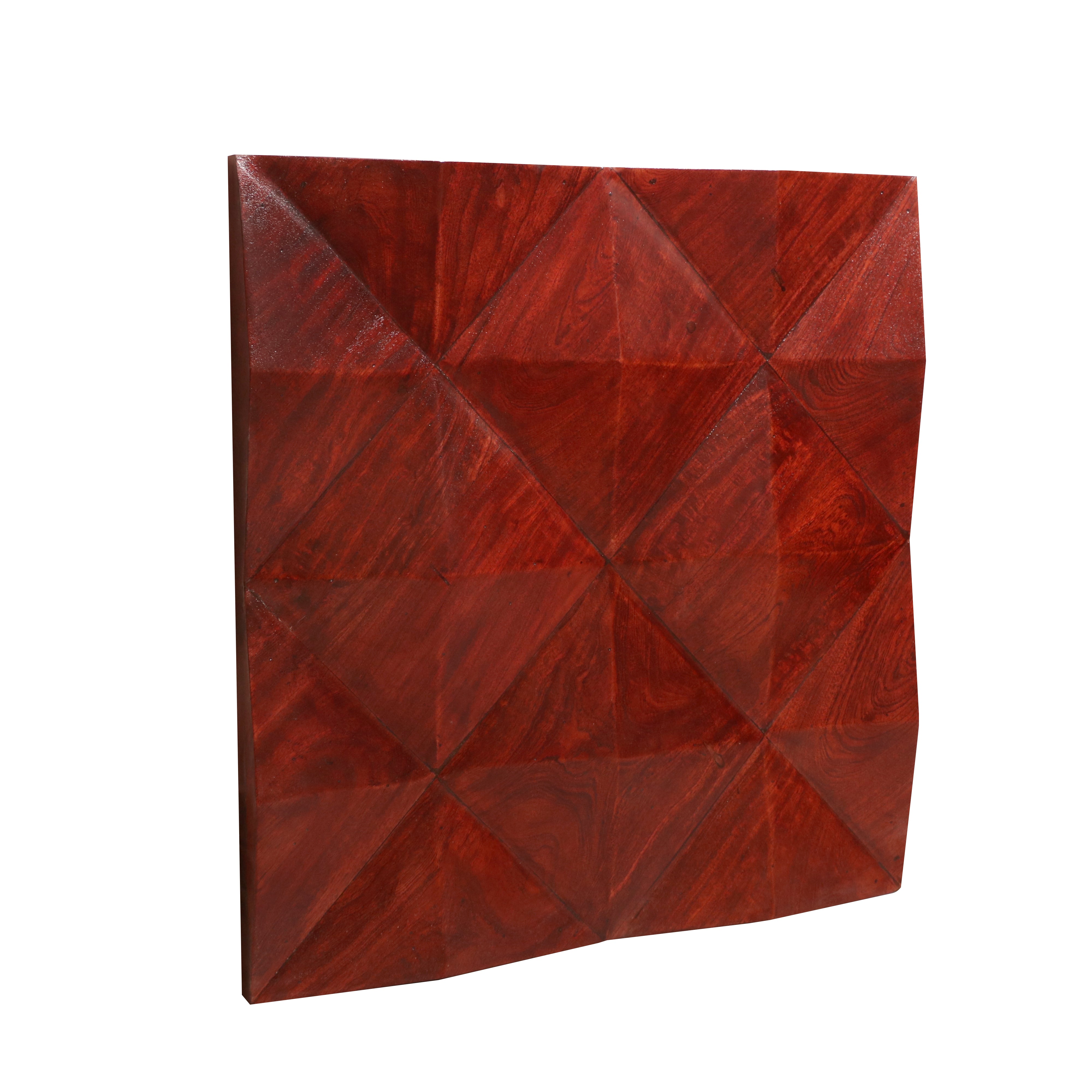 Simple Diamond Wooden Panel Wall Decor
