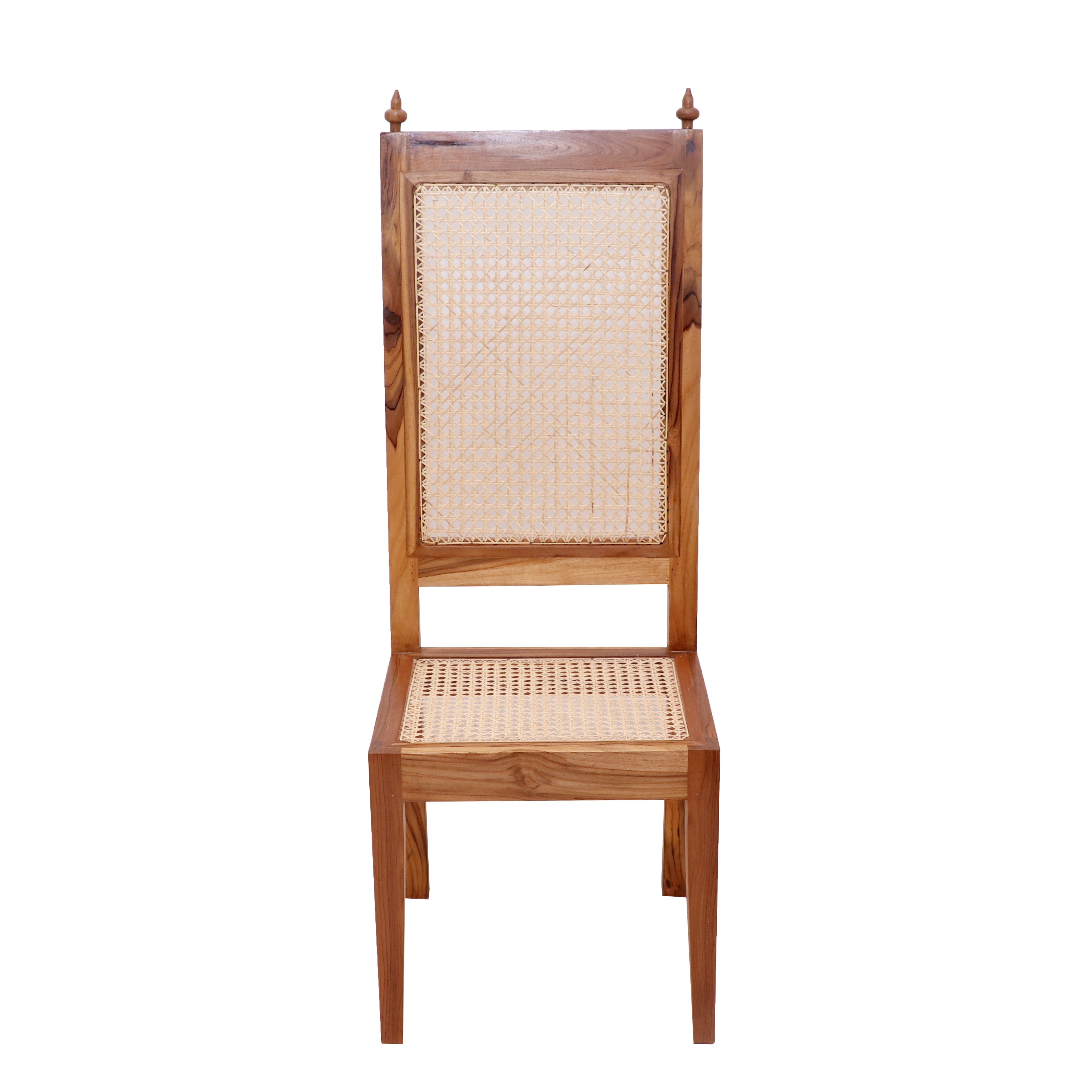 (Set of 2) Teak wood Classic Cane Dining Chair Dining Chair