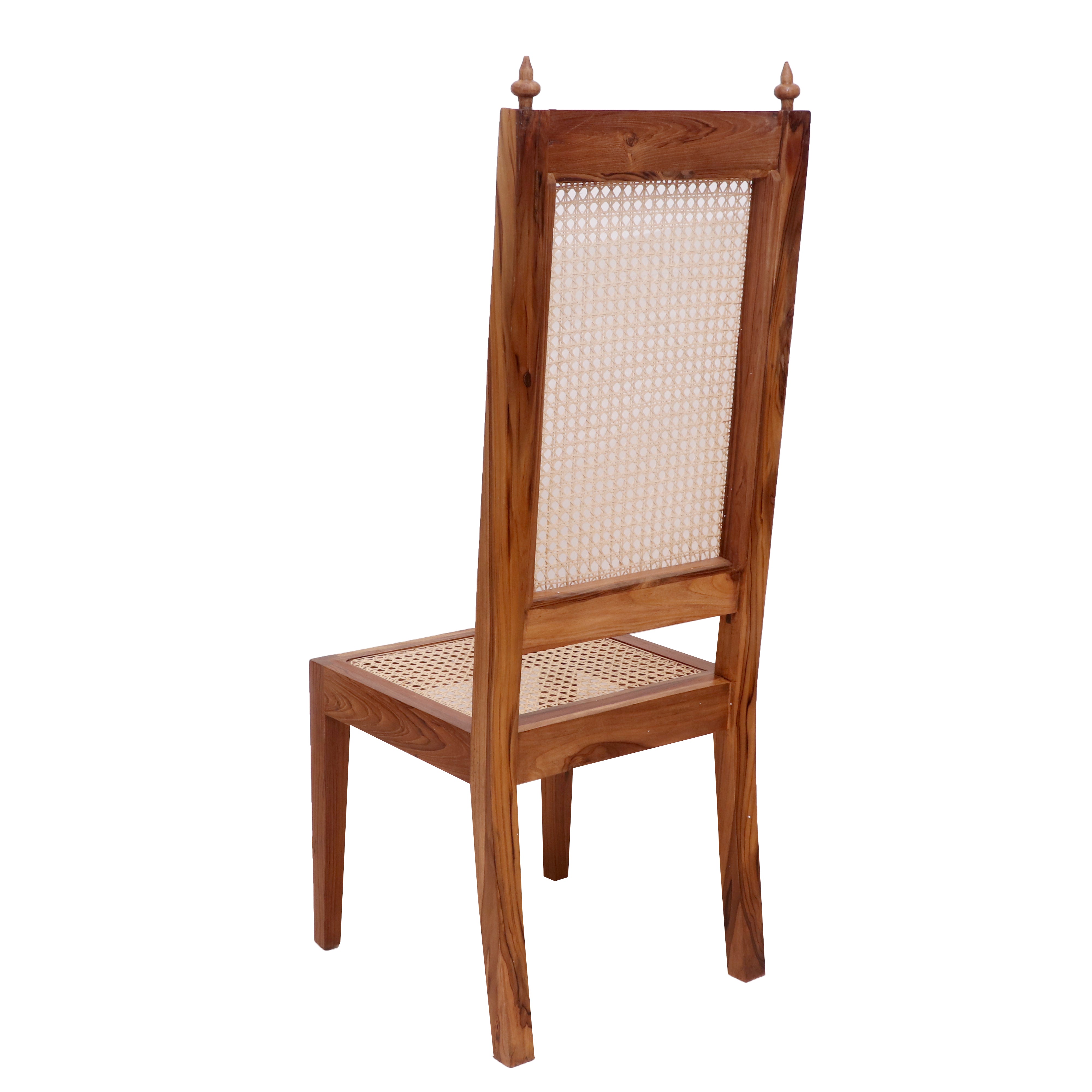 (Set of 2) Teak wood Classic Cane Dining Chair Dining Chair