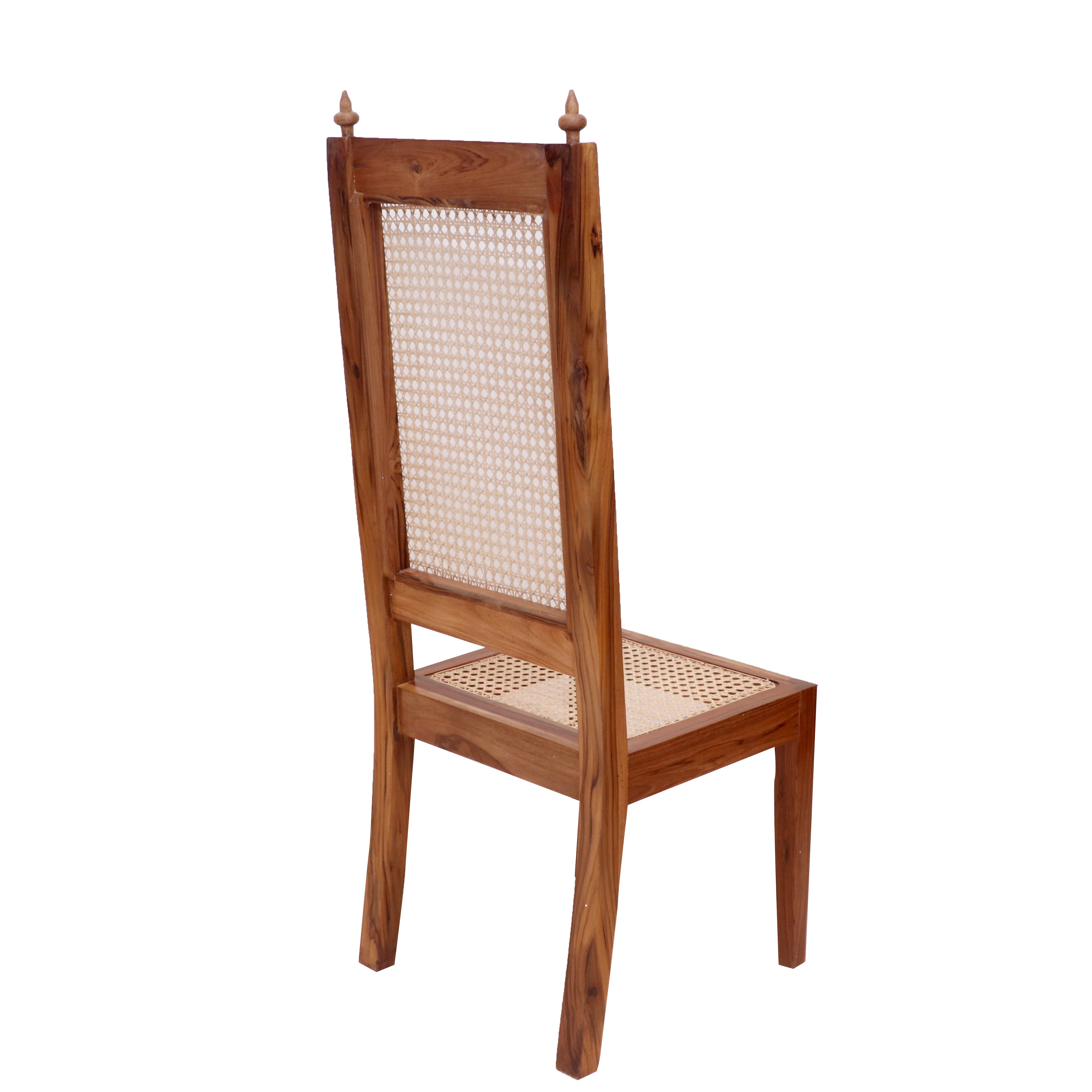 (Set of 2) Teak wood Classic Cane Dining Chair Dining Chair