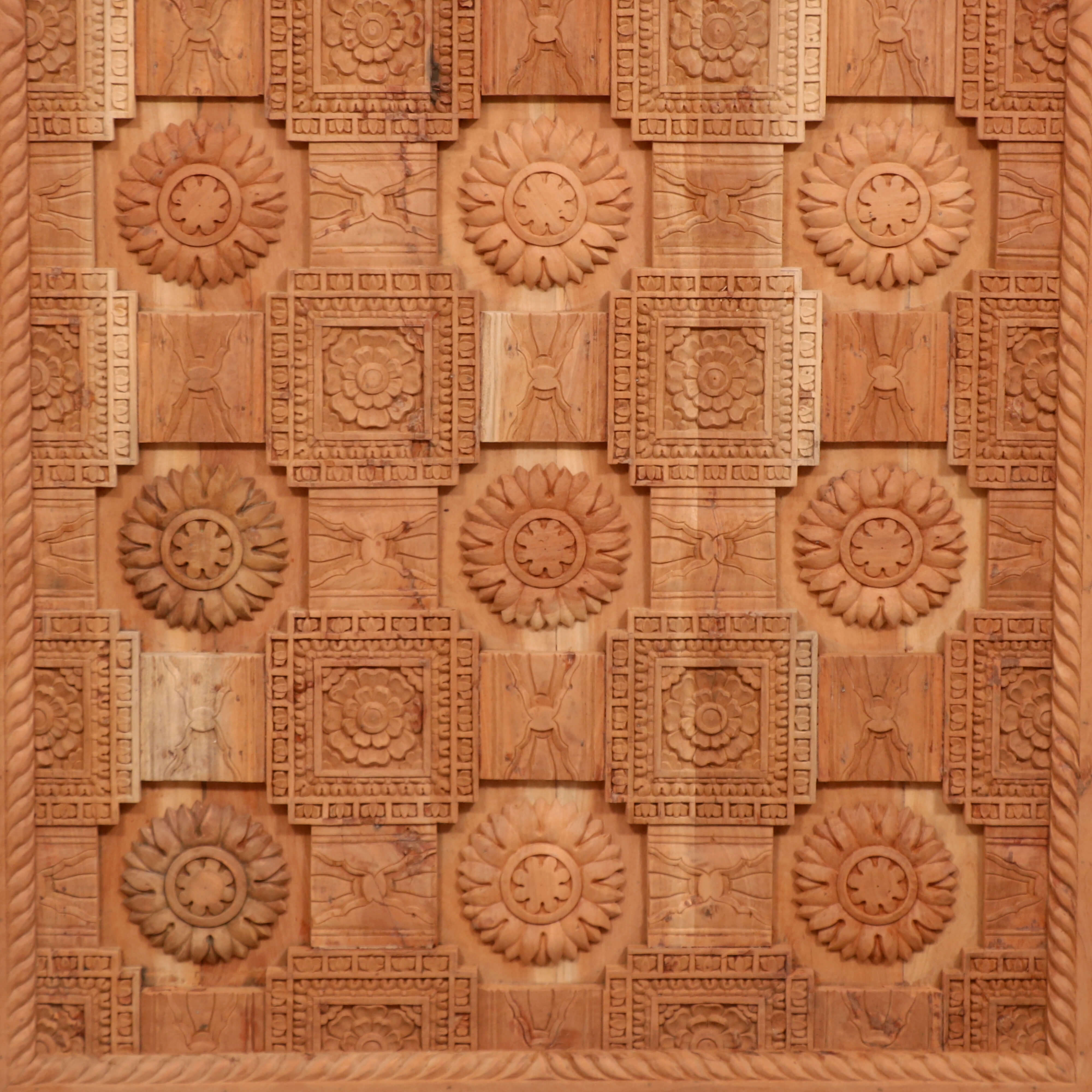 Natural carved wall frame Door