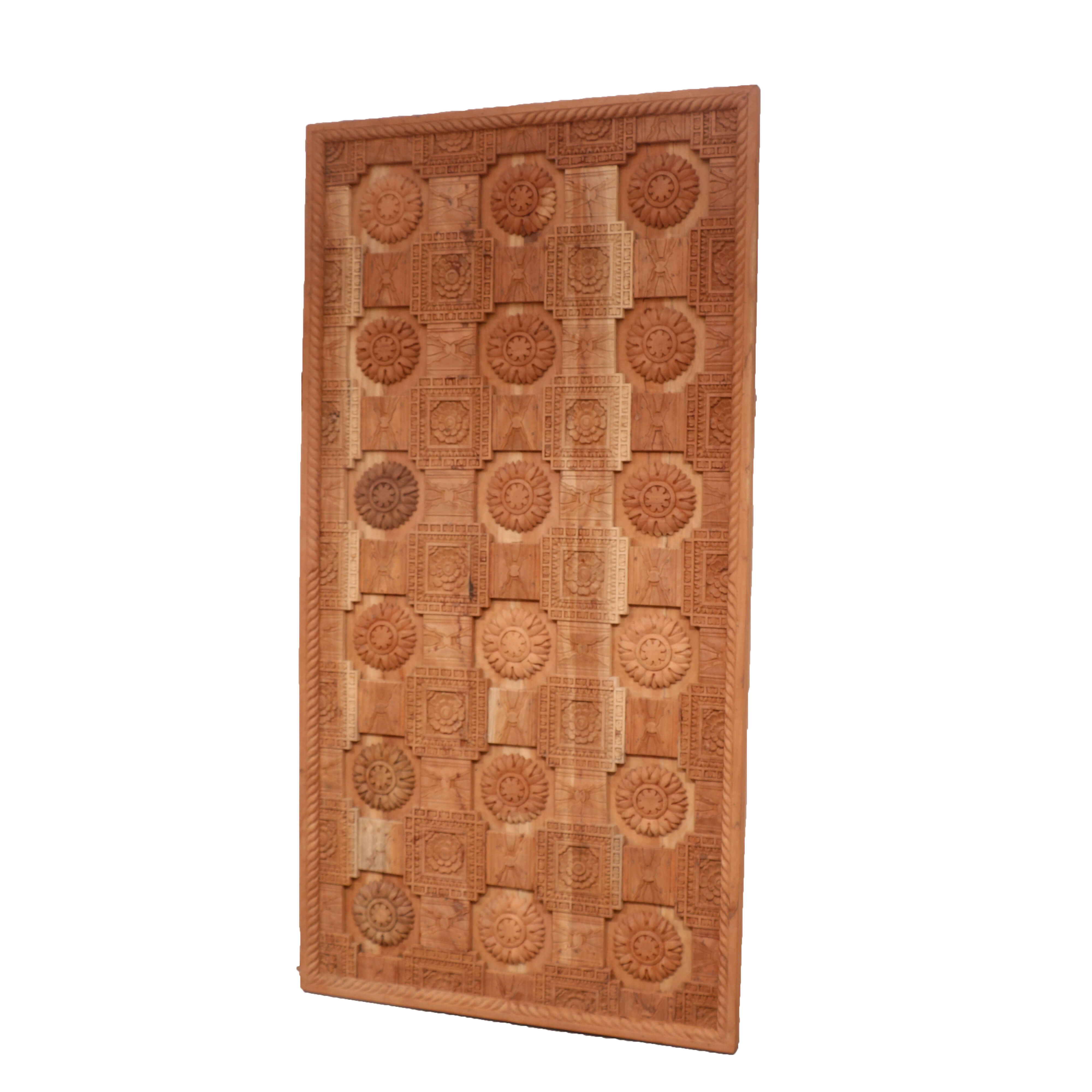 Natural carved wall frame Door