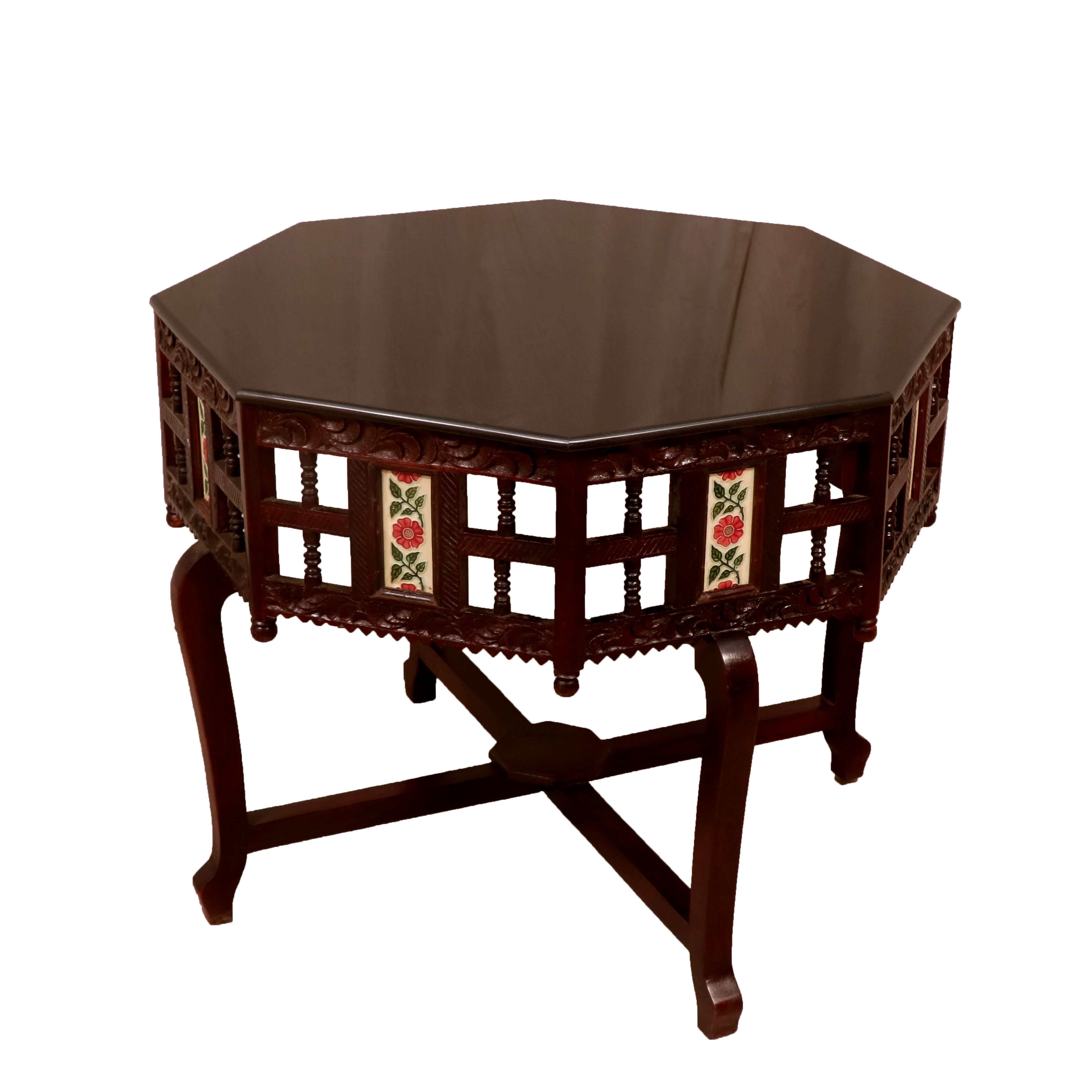 Octagonal Motif Table End Table