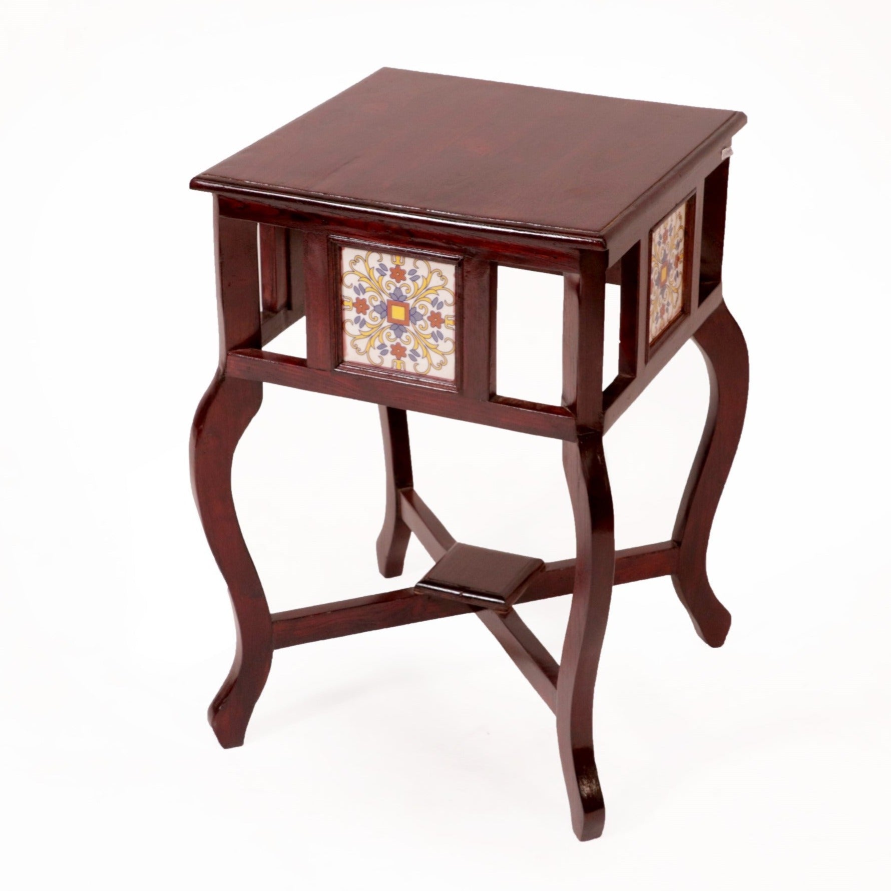 Traditional Classic Tiled End Table End Table