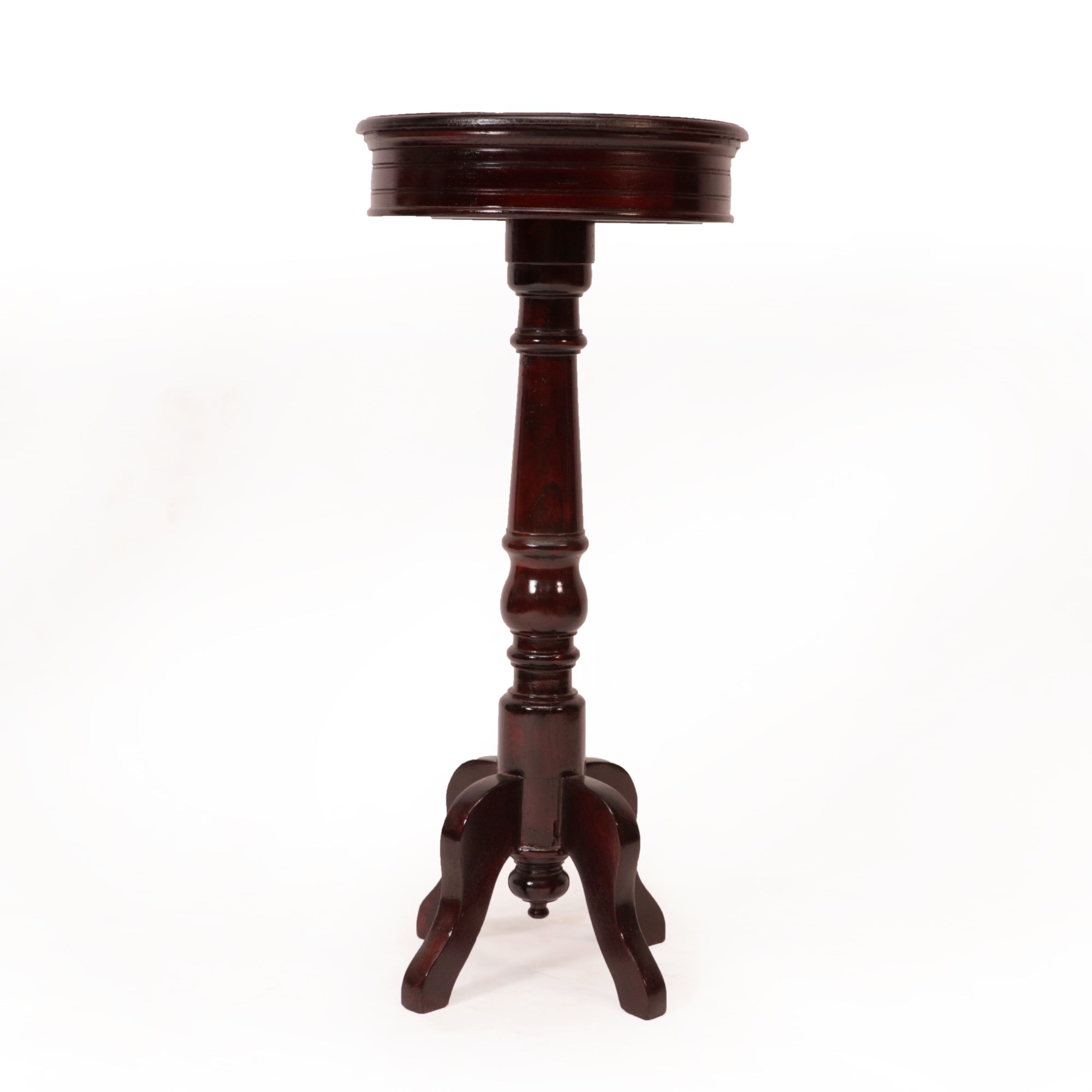 Compact Teak End Table (Large (16 x 16 x 35.5 Inch)) End Table