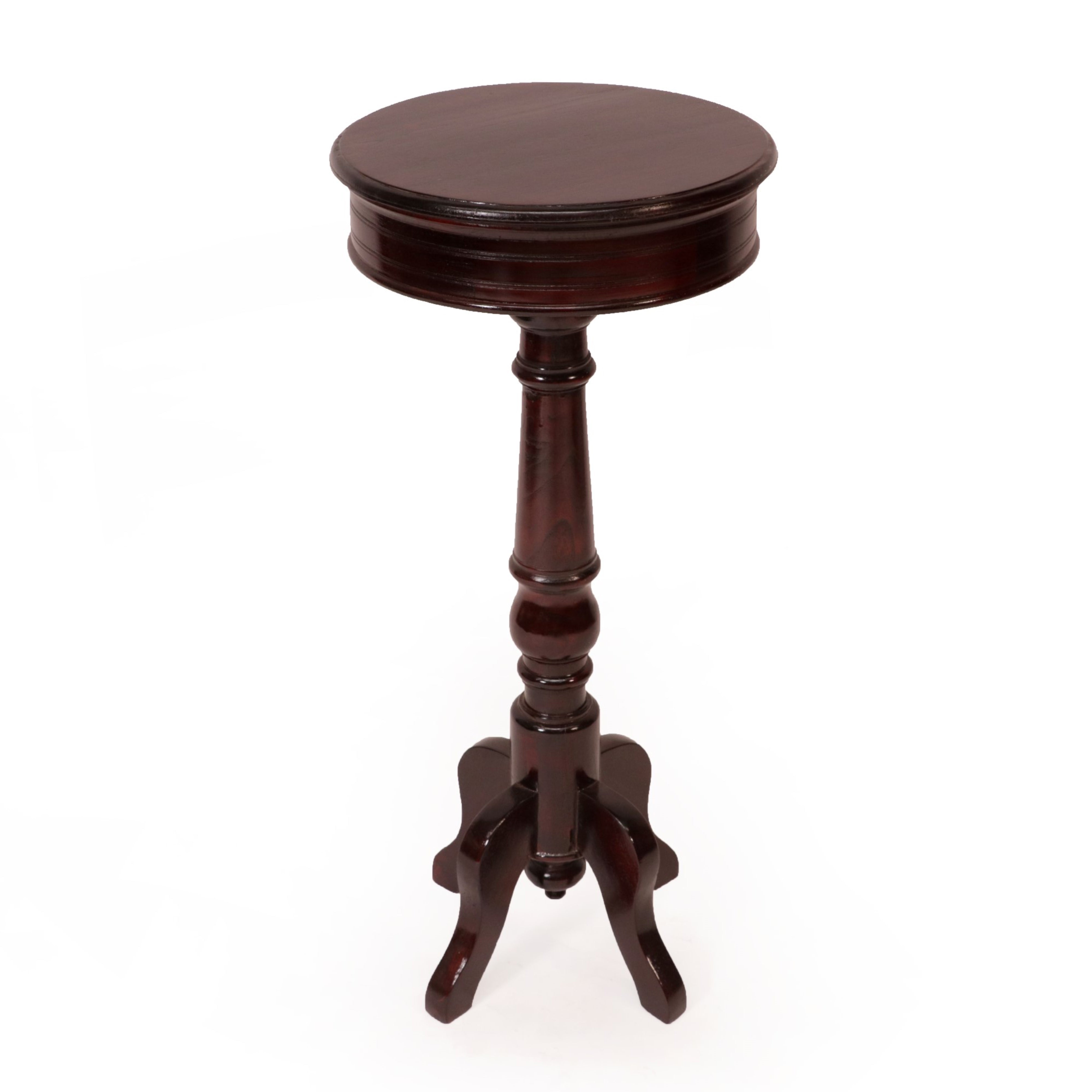 Compact Teak End Table (Large (16 x 16 x 35.5 Inch)) End Table