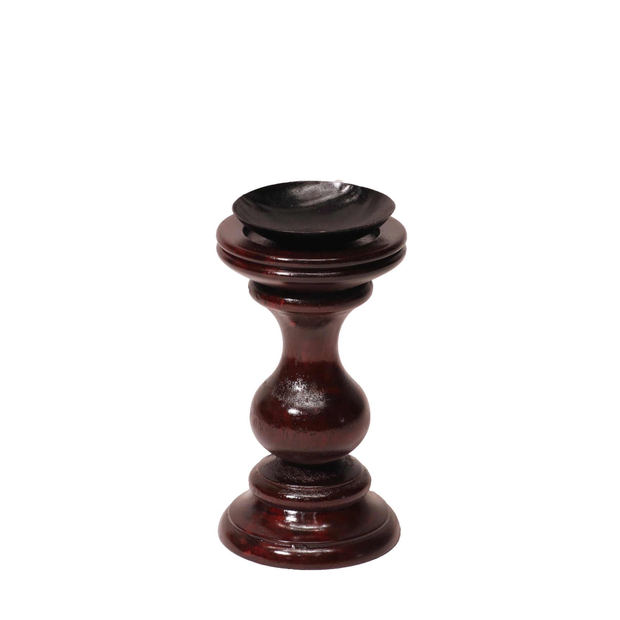 Wooden Swirling Candle Stand Candle Holder