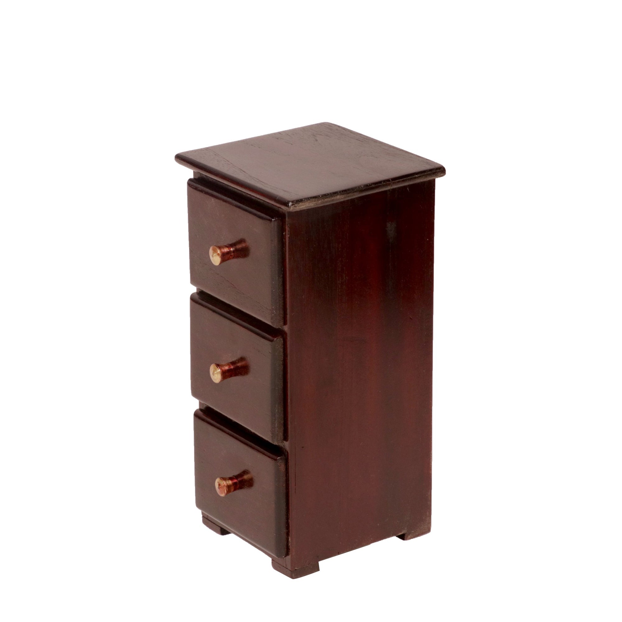 Wooden Miniature Outer Space 3 Drawer Chest Tower (The product is used as Desk organiser) (Mahogany Touch) Desk Organizer