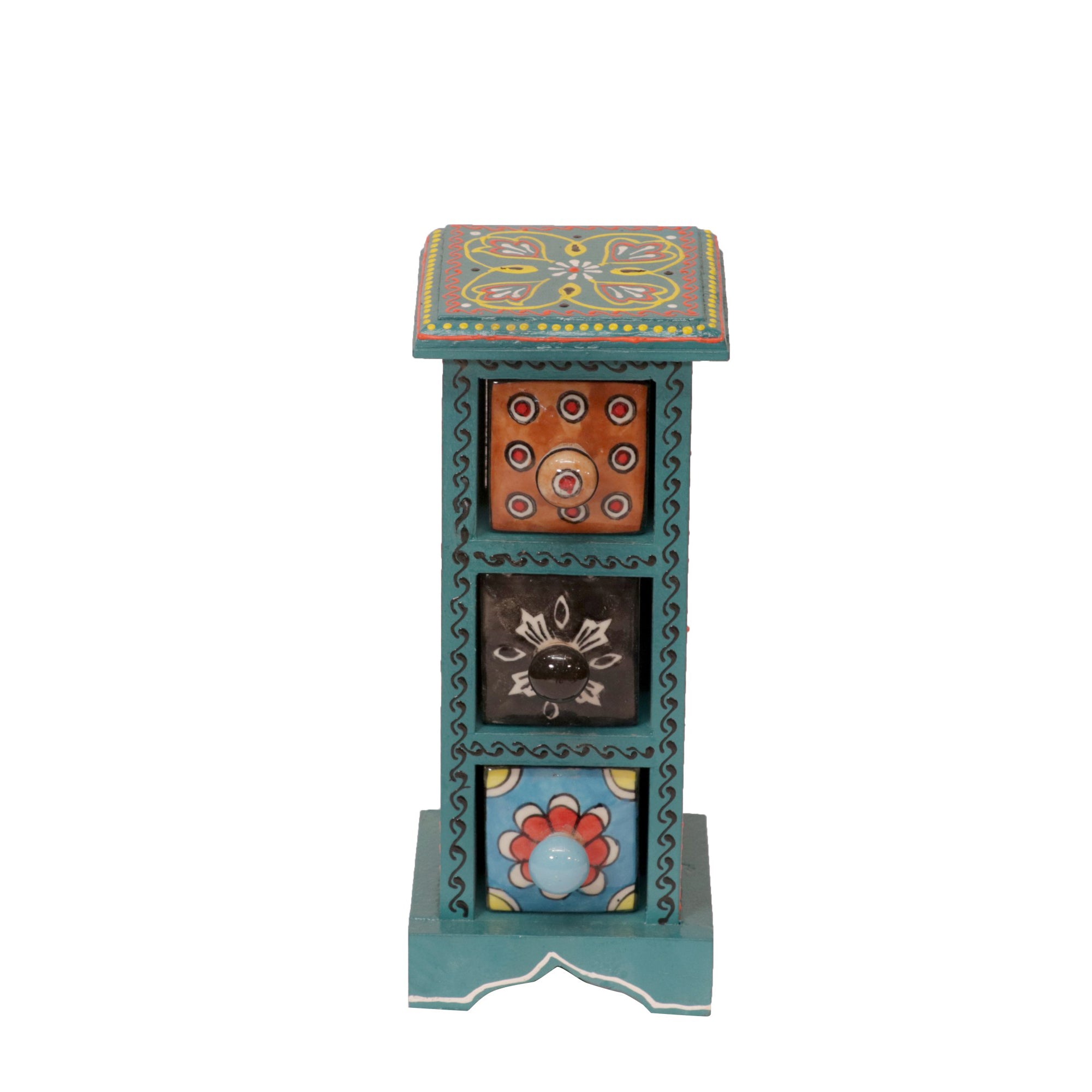 Teal Miniature Organizer Desk Organizer