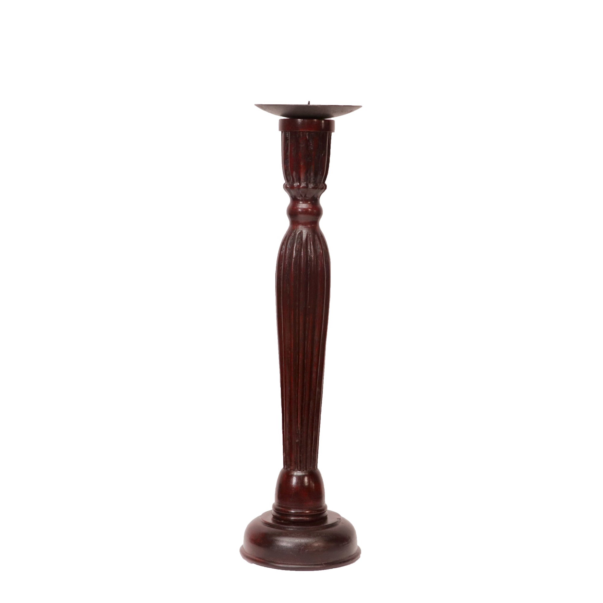Simple Egyptian wooden Candle Stand Candle Holder