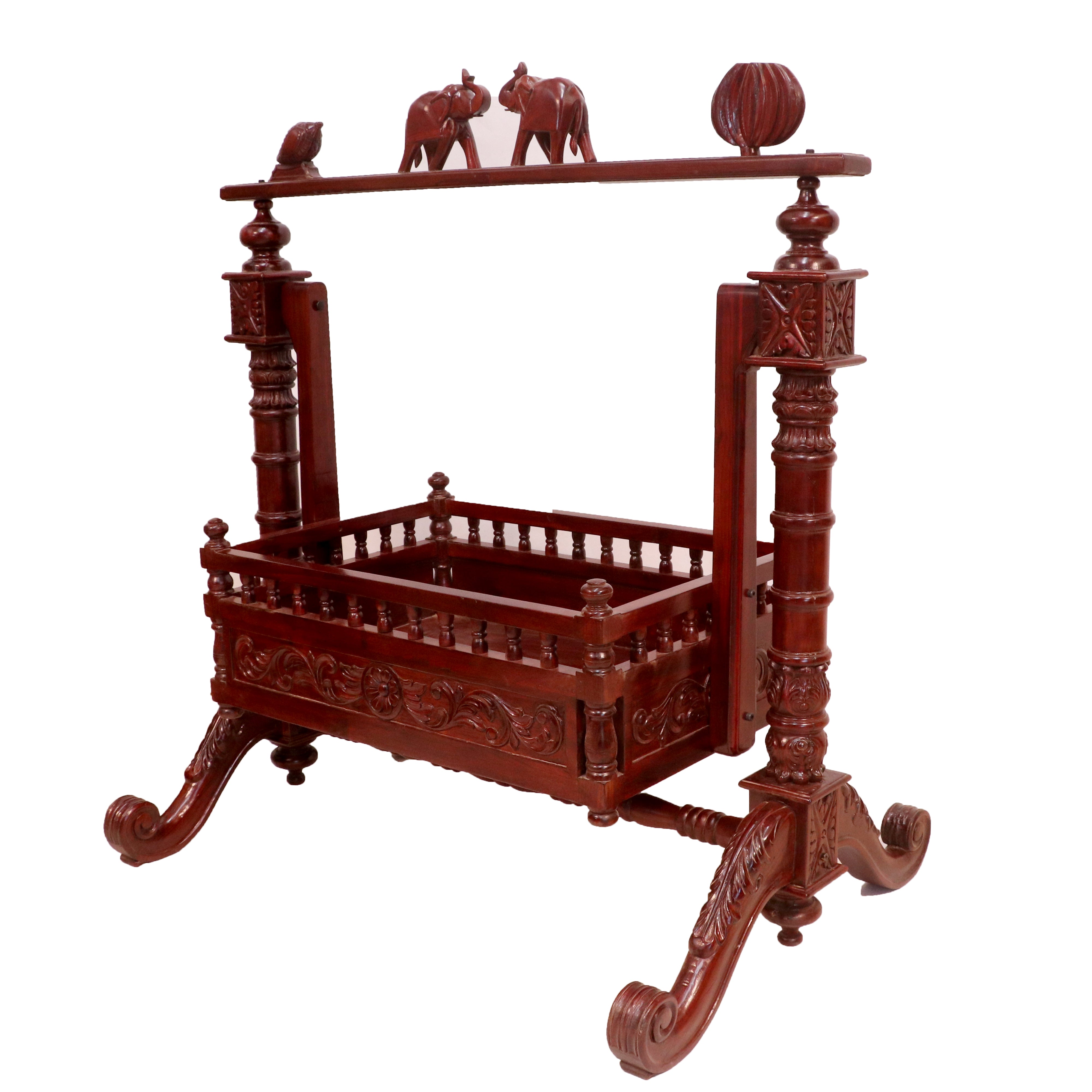 Indian concept Teak wood Cradle Cradle