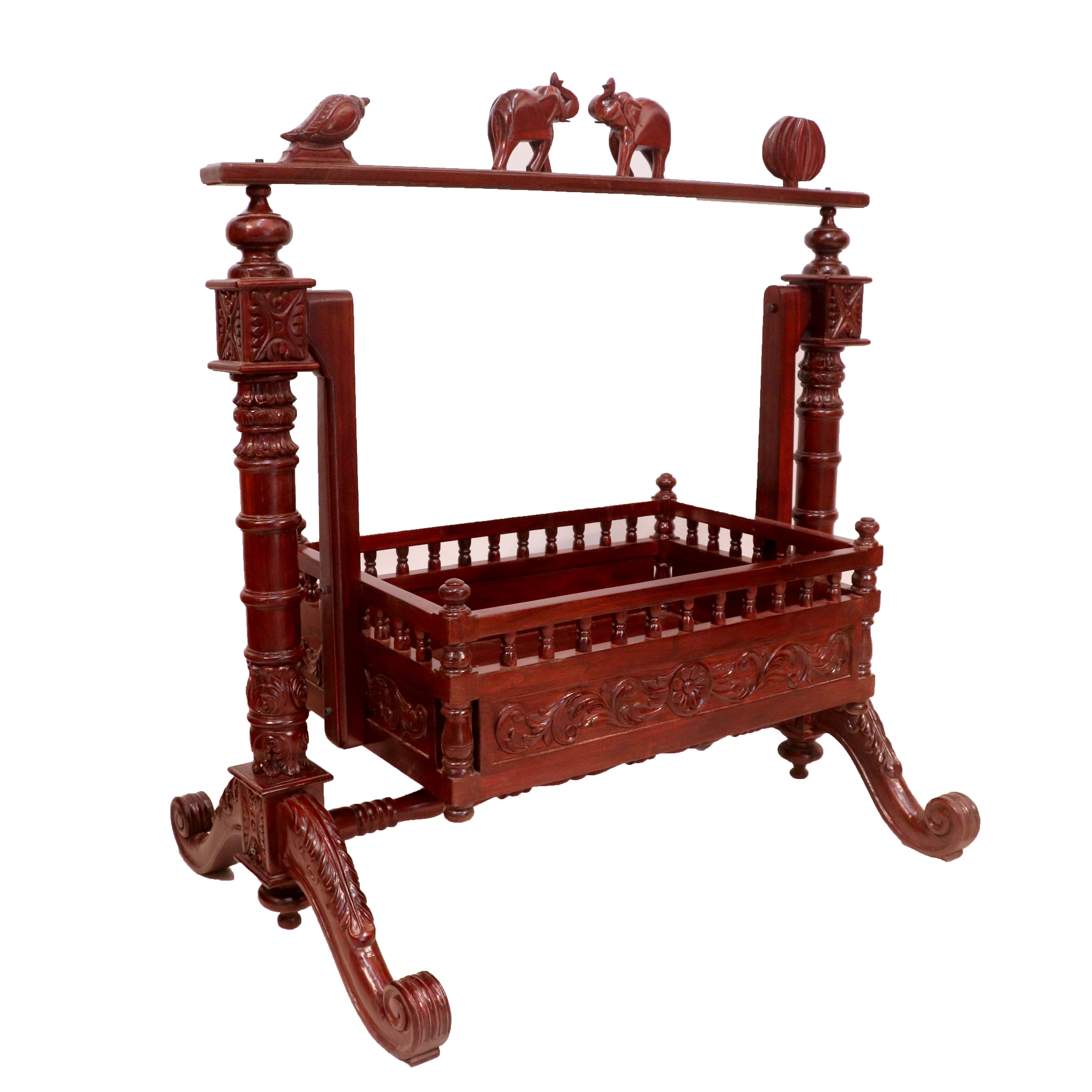 Indian concept Teak wood Cradle Cradle