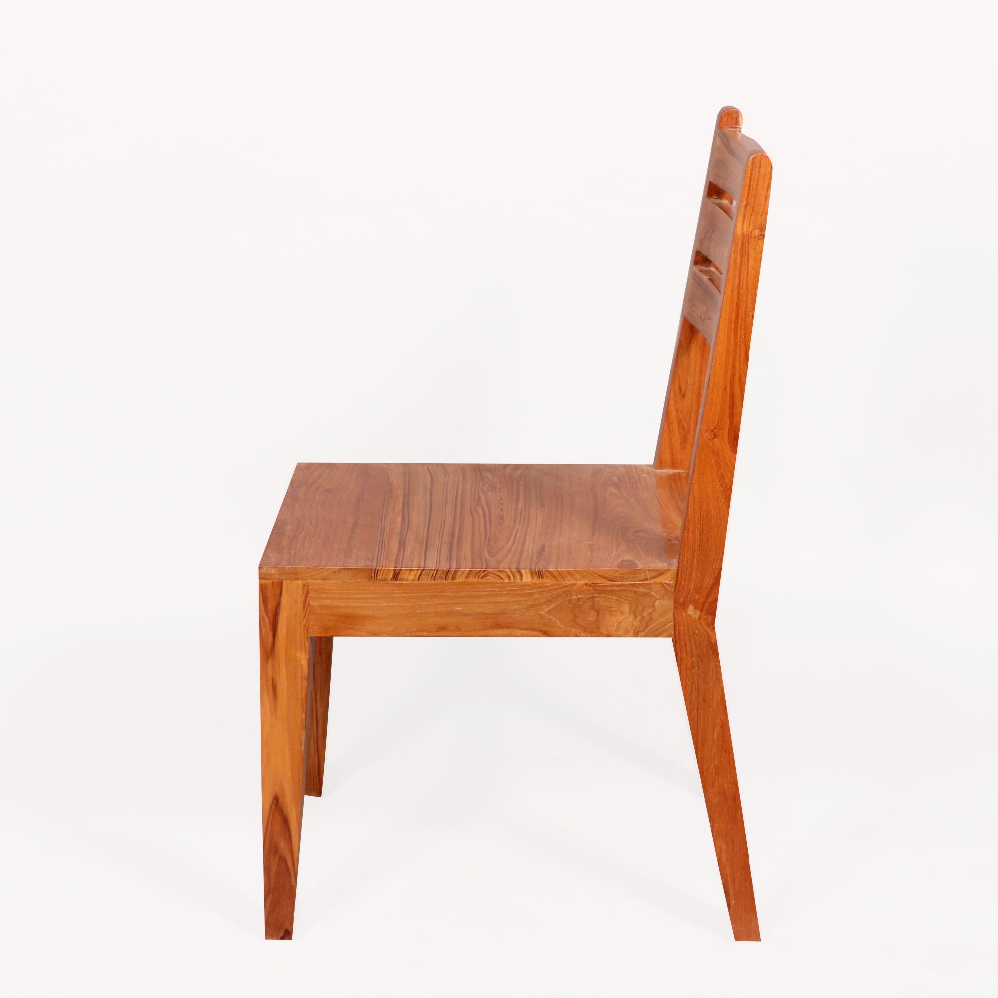 (Set of 2) Teak wood Light tone finish Dining Chair Dining Chair