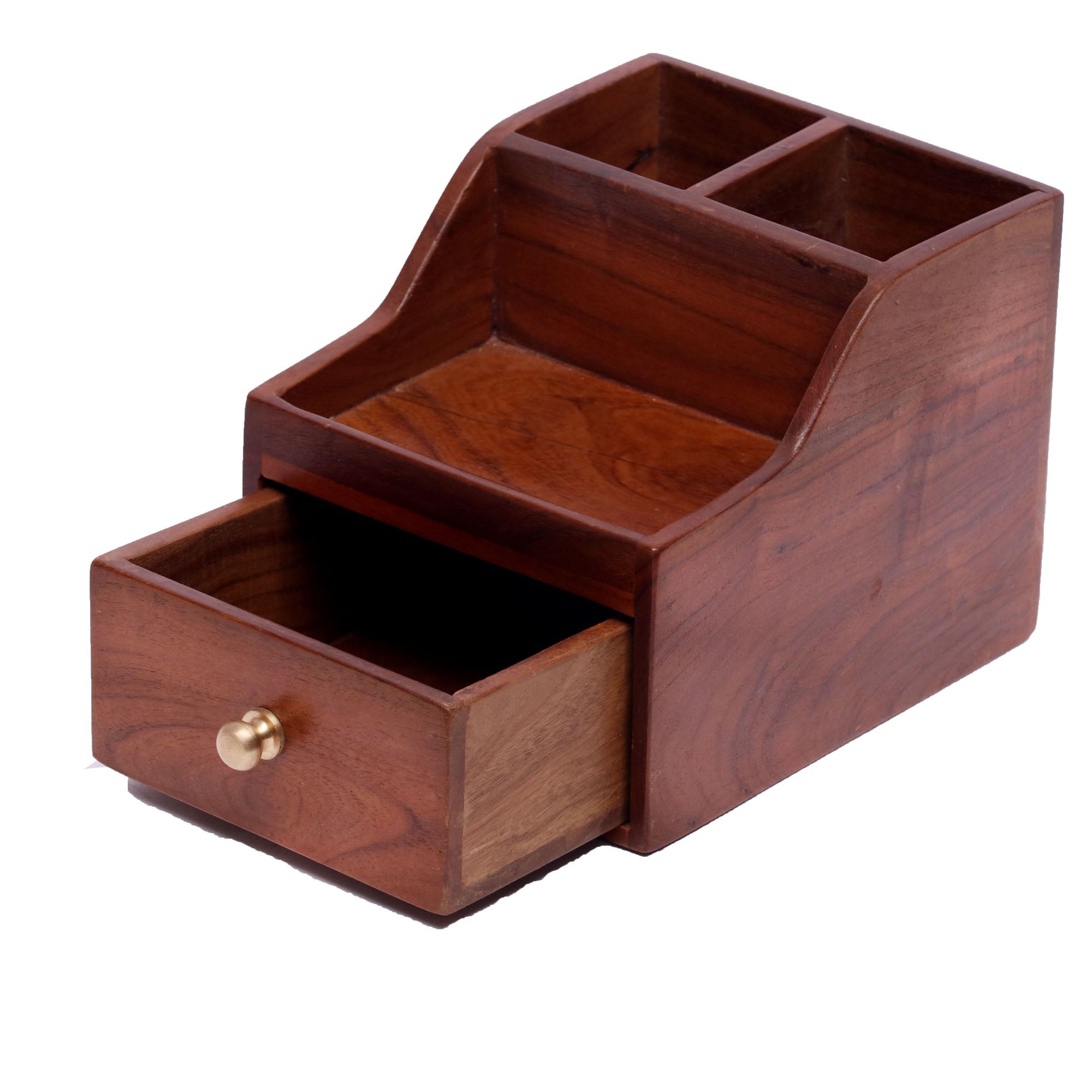 Double Slot Single Drawer Compact Desk organiser Desk Organizer