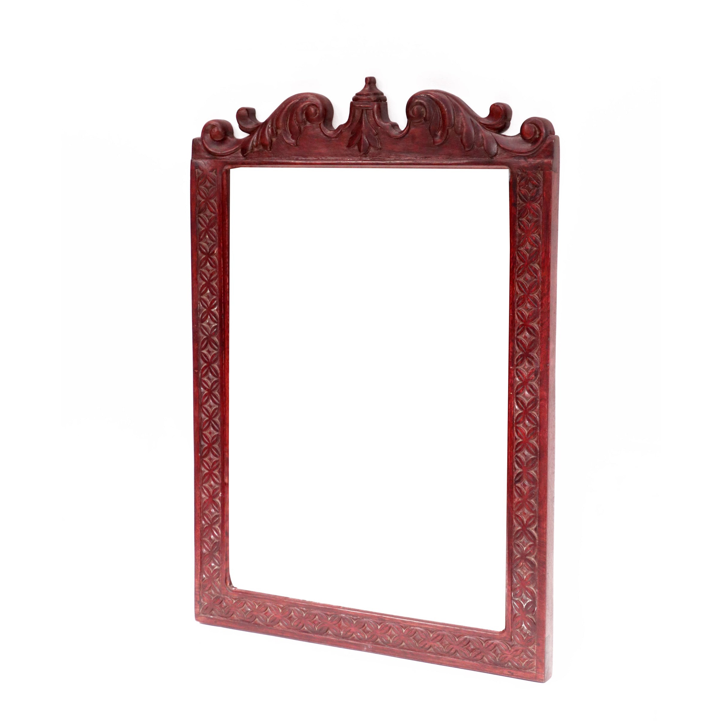 Traditonal design carved wooden boundary mirror Mirror