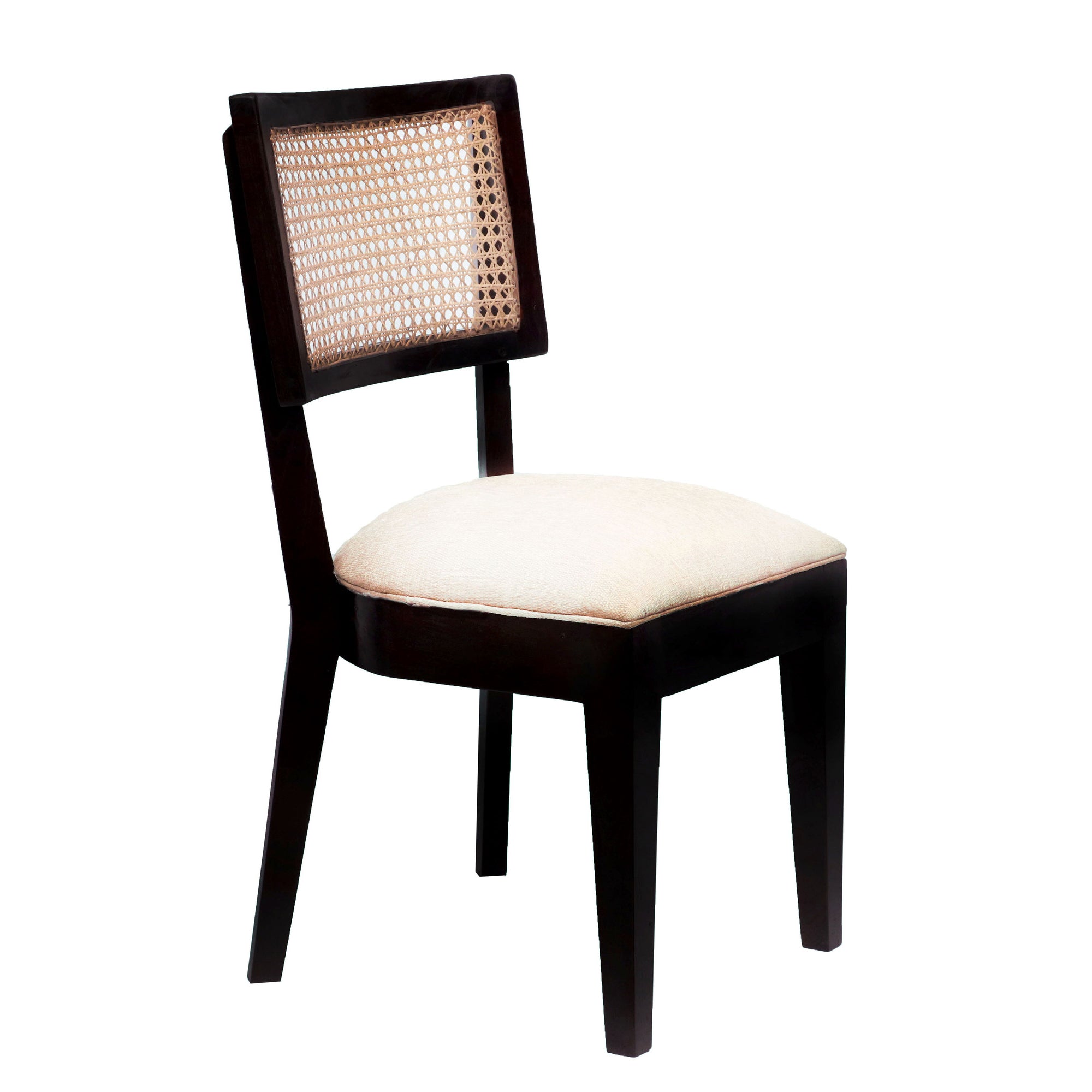 (Set of 2) Teak wood classical curved authentic cane Dining Chair Dining Chair