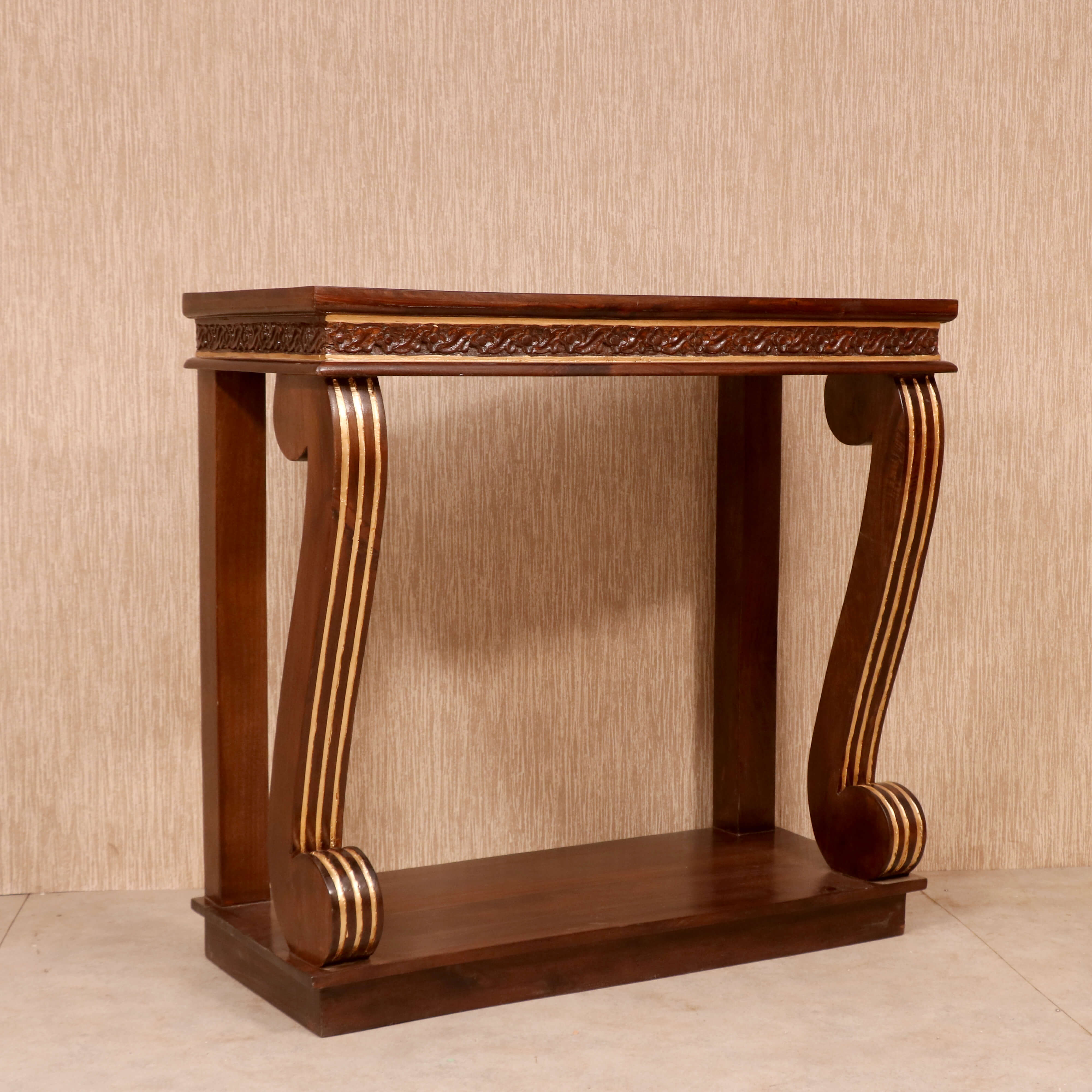Curved Wooden Console Table Console Table