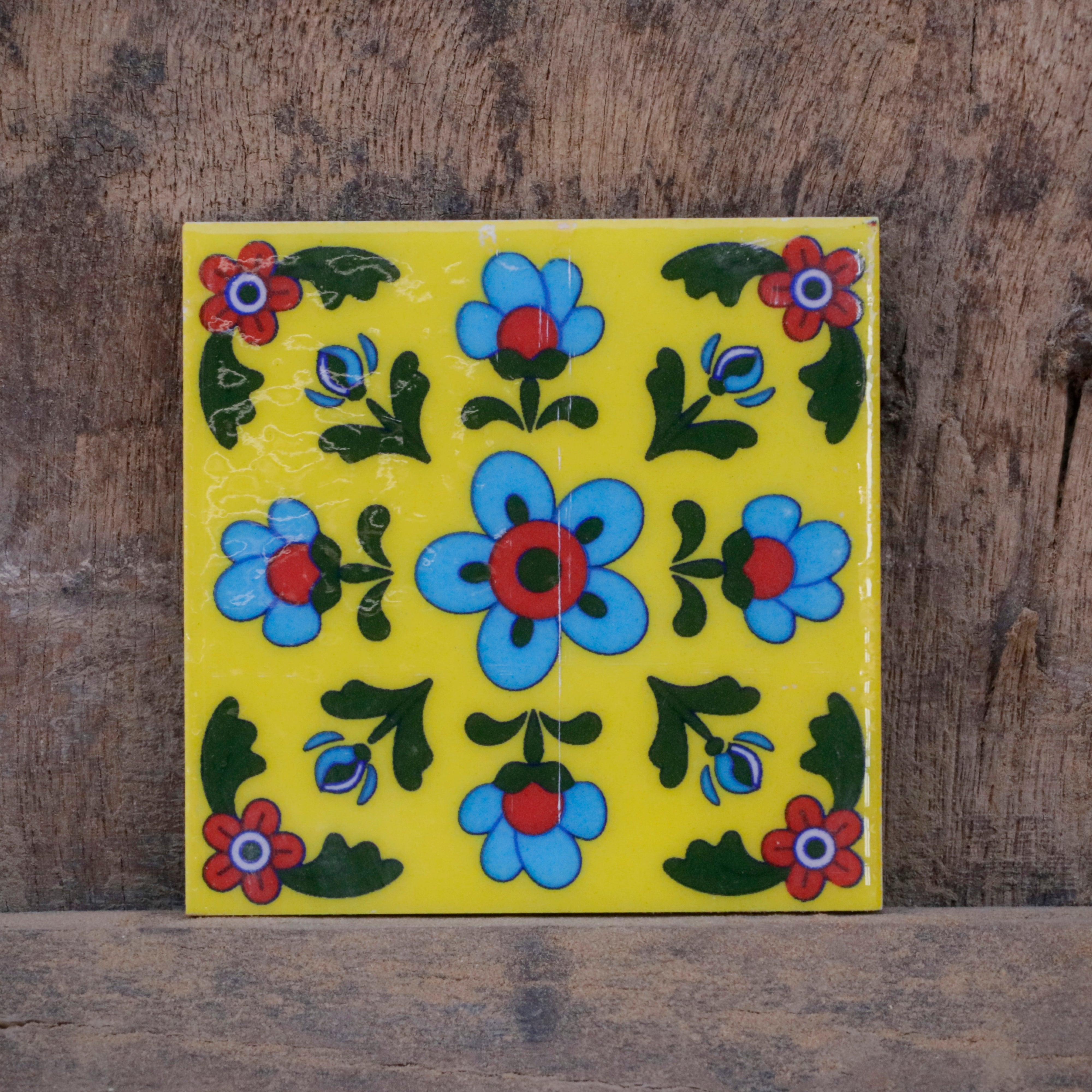 Majestic Simple Flowered Style Ceramic Square Tile Ceramic Tile