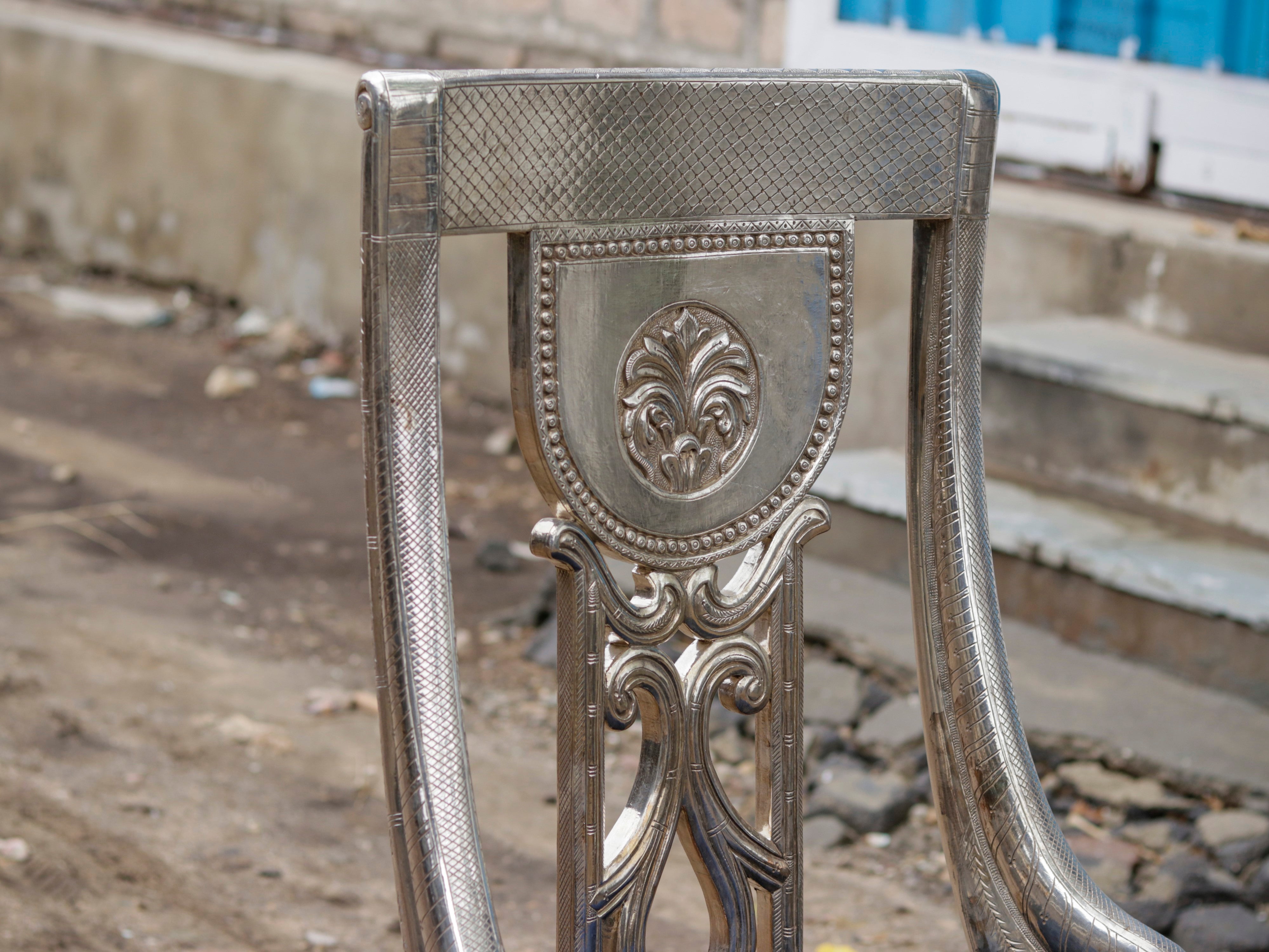 Silver Fitted ROYAL Maharaja Chair silverware