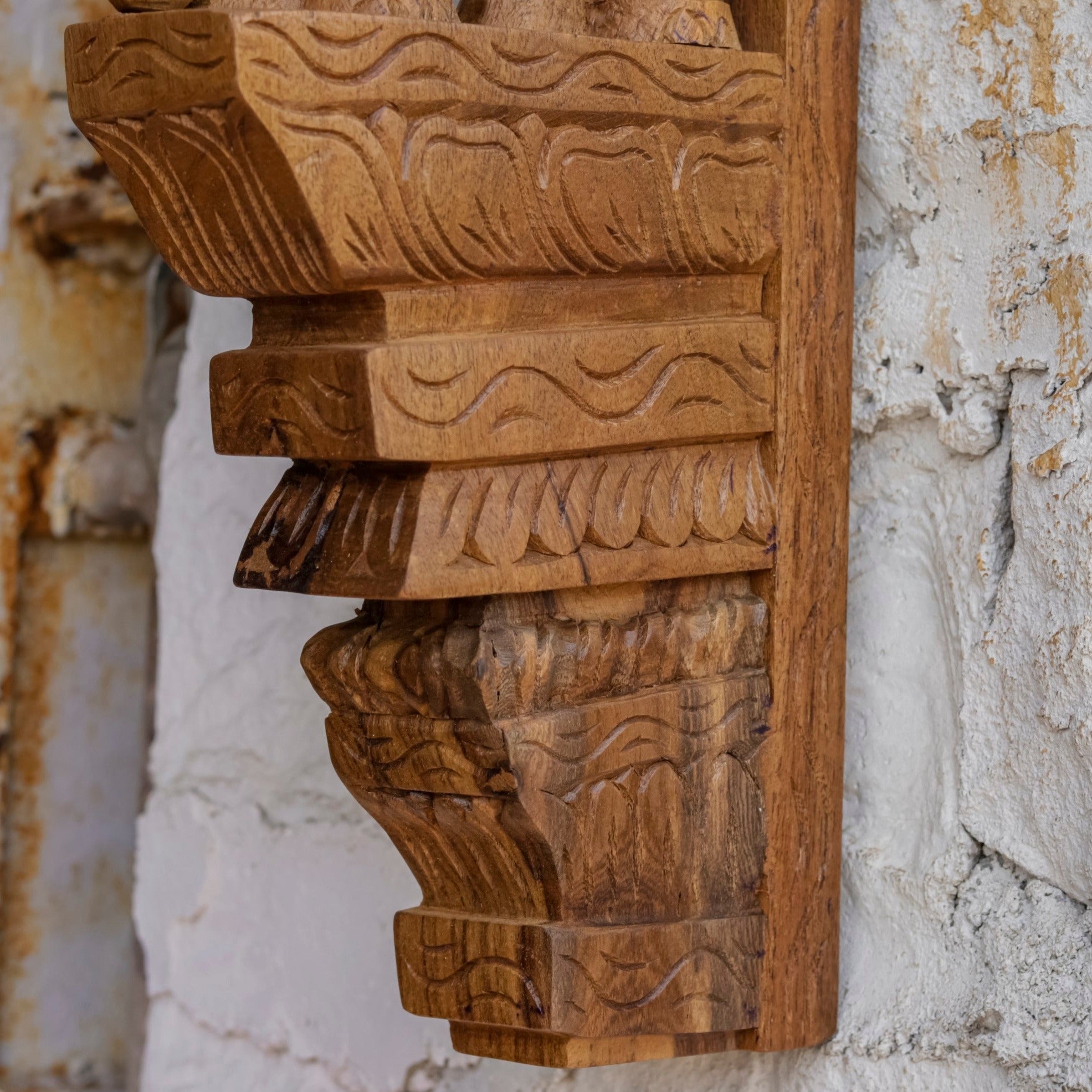 Solid teak elephant (gajraj) inspired Door bracket Door Bracket