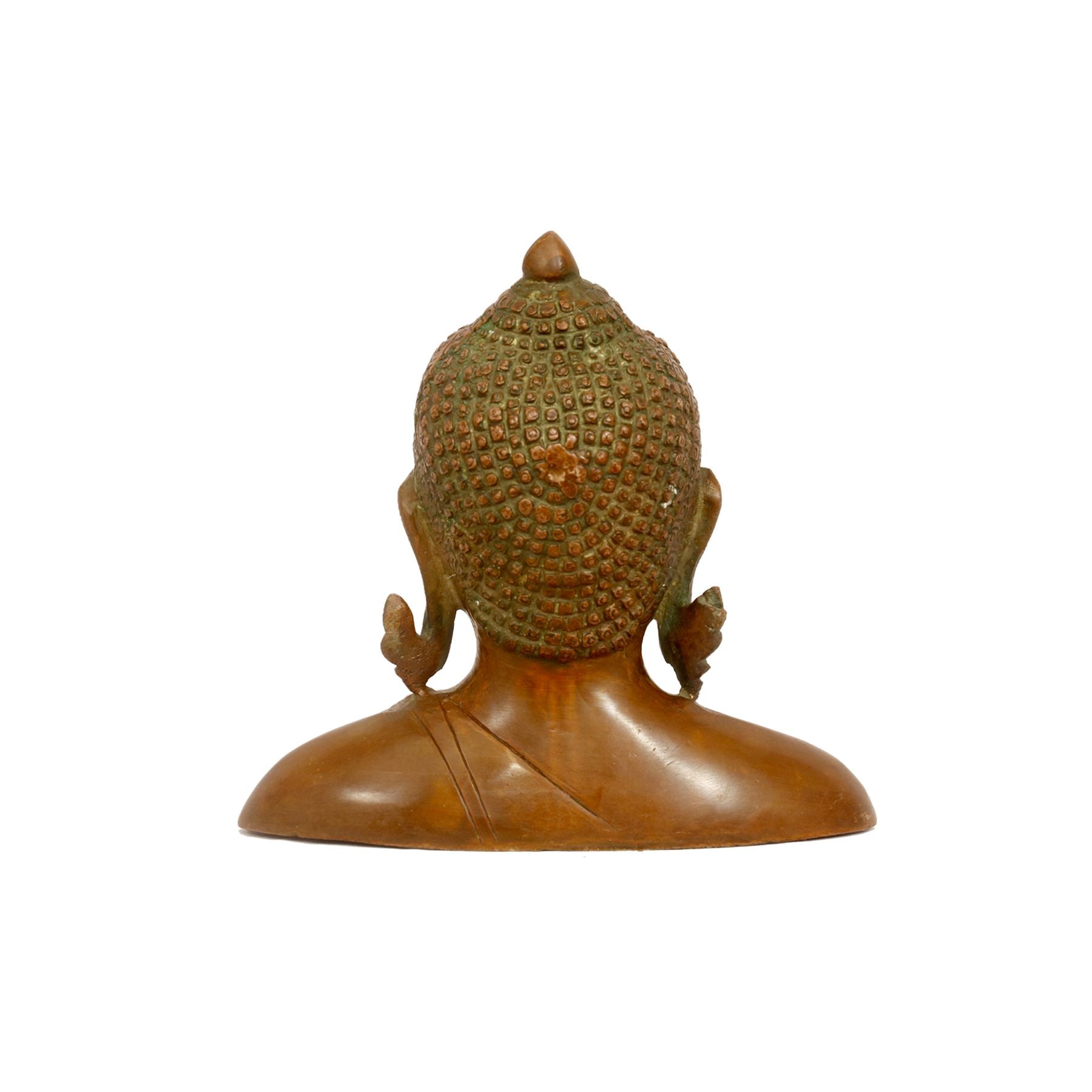 Antique Solid Metal Buddha Bust/Head Statue Statue