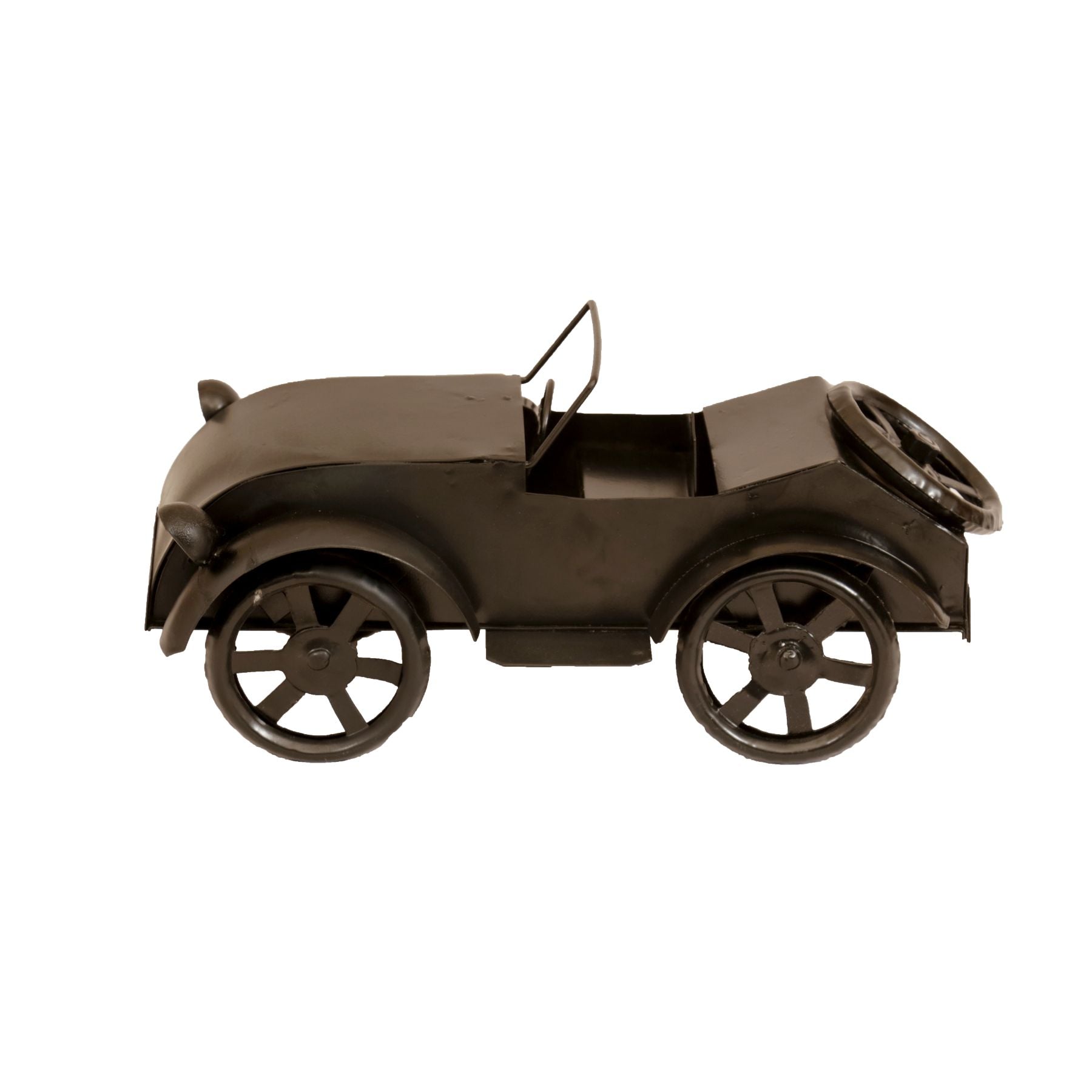 Vintage Black Metal Car Vehicle figurine