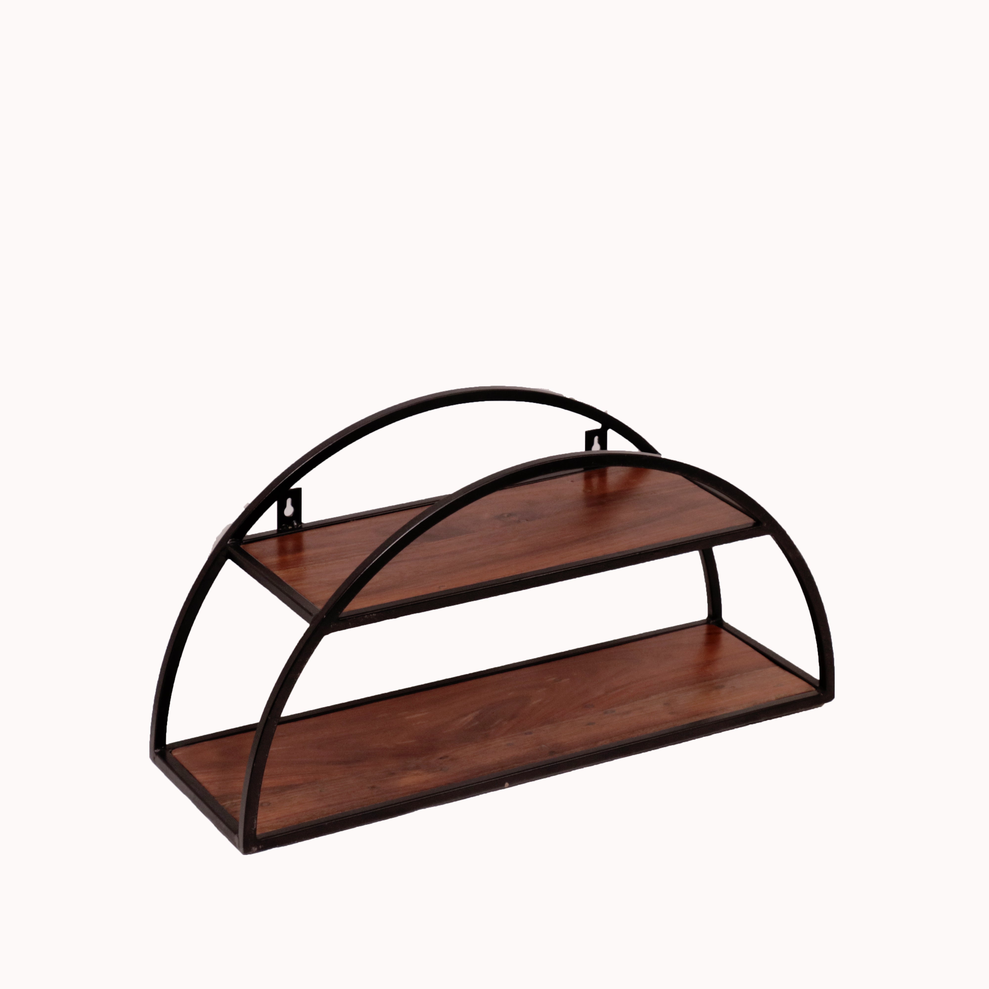 Semi Circle Floating Shelf Rack