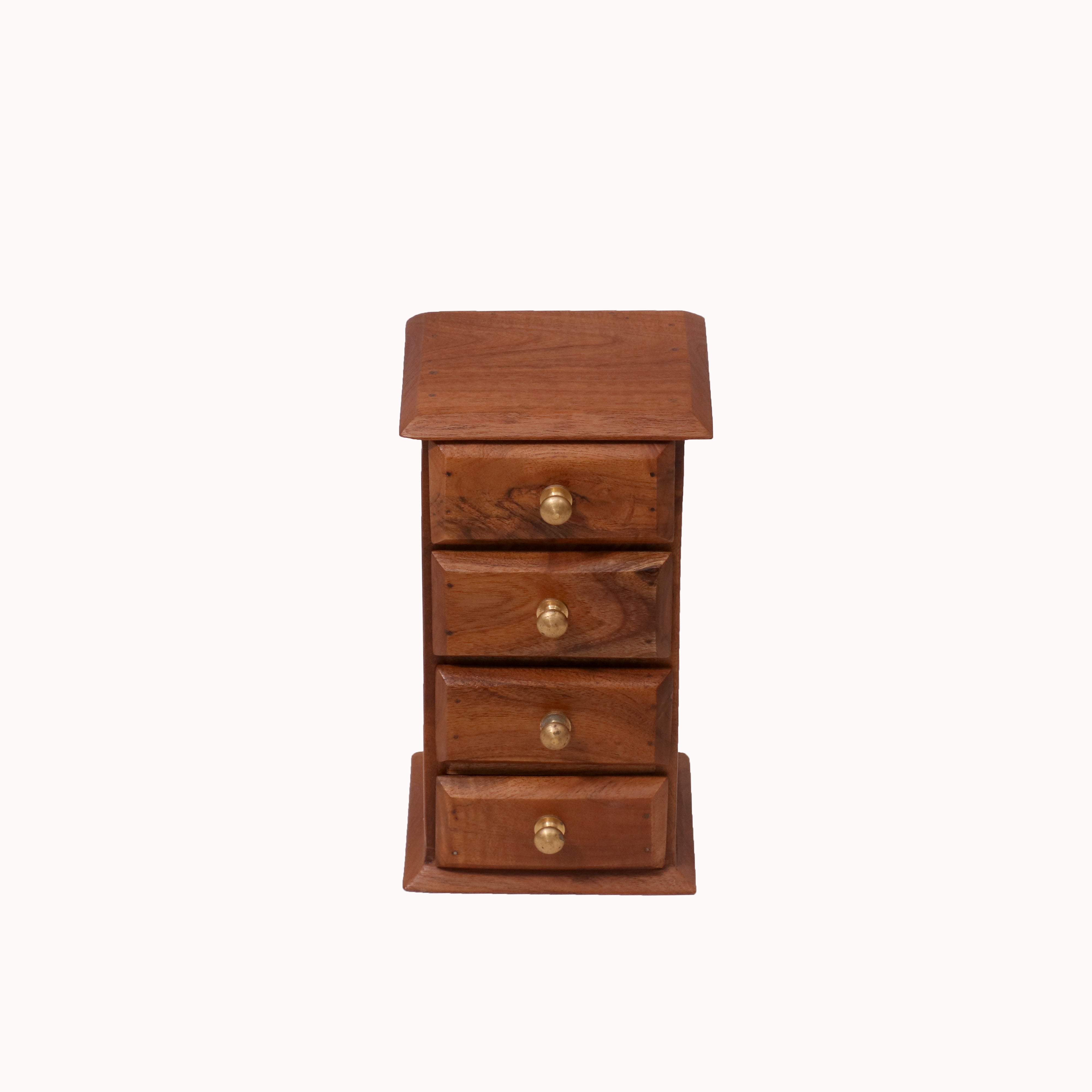 4 Drawer Natural Bureau Desk Organizer