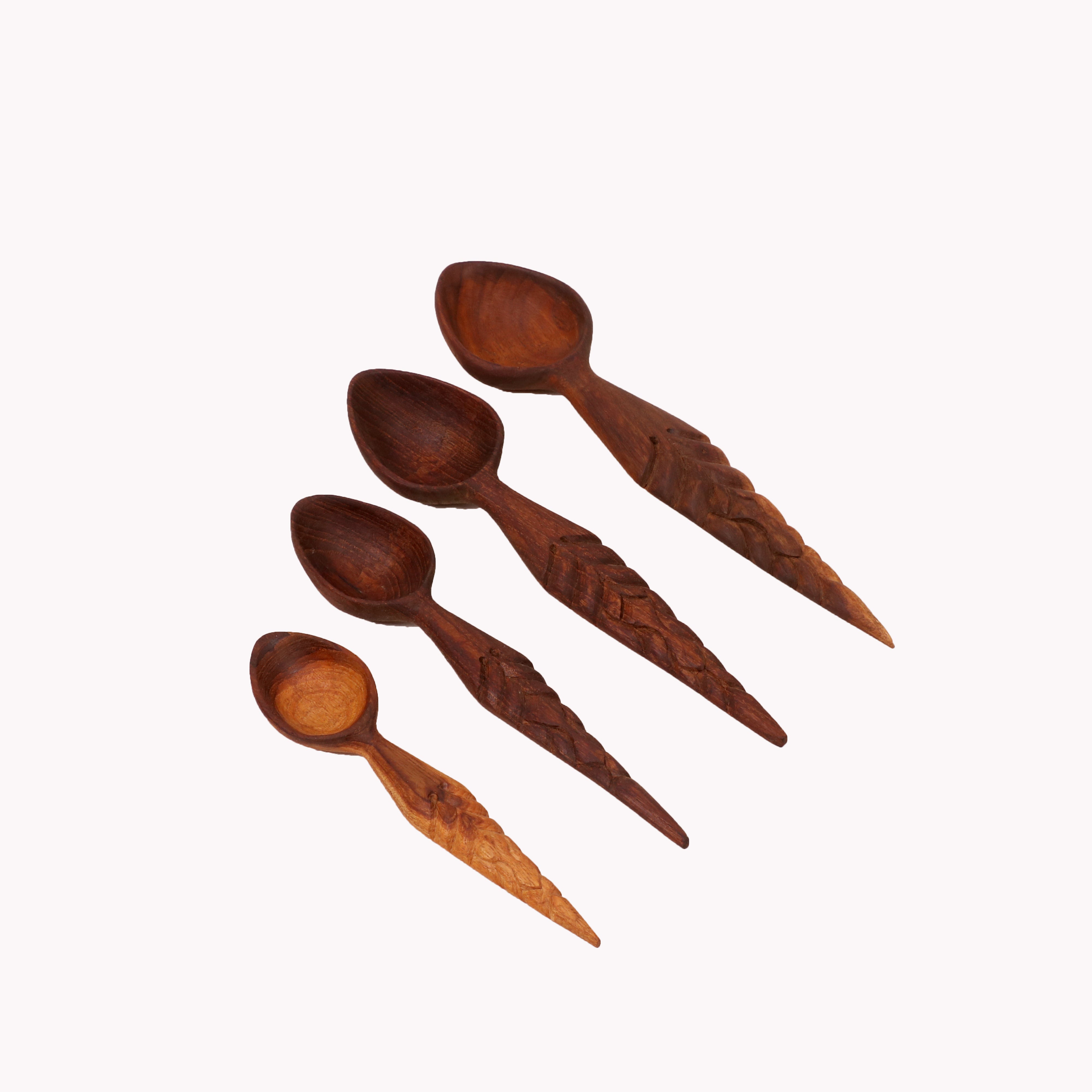 Four Pinched Beak Serving Spoons Spoon