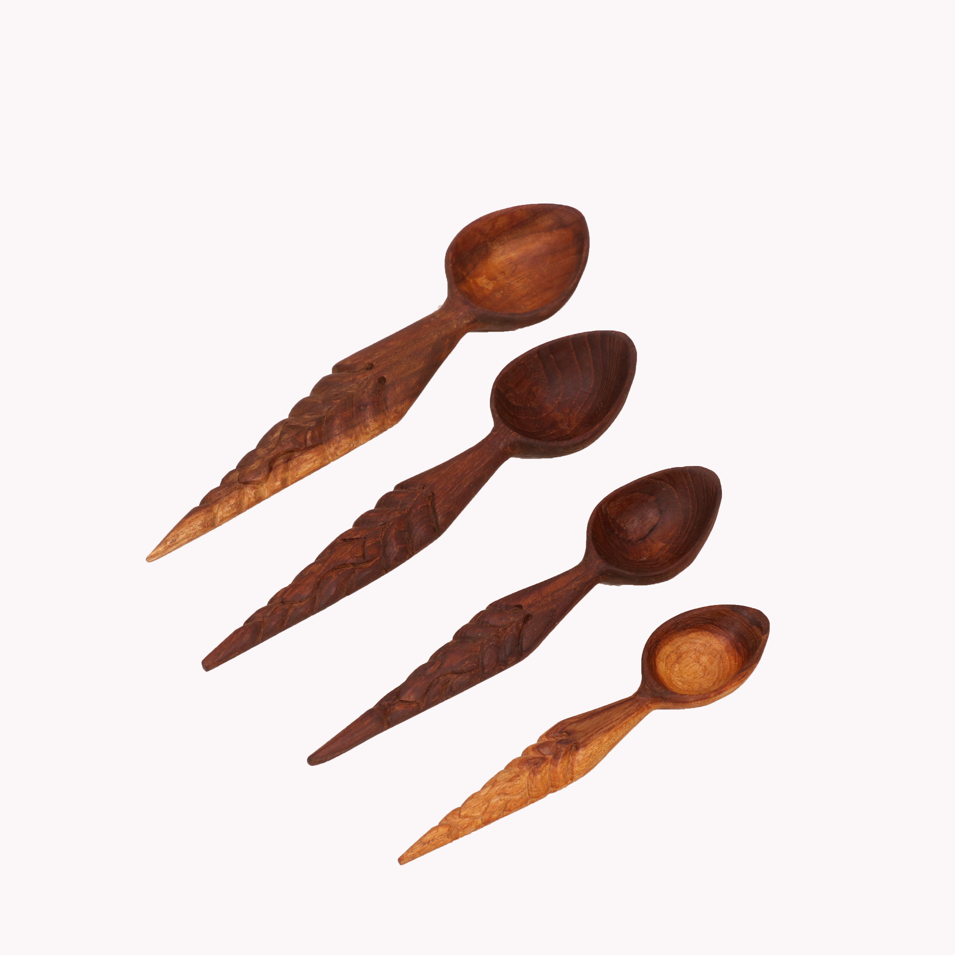 Four Pinched Beak Serving Spoons Spoon