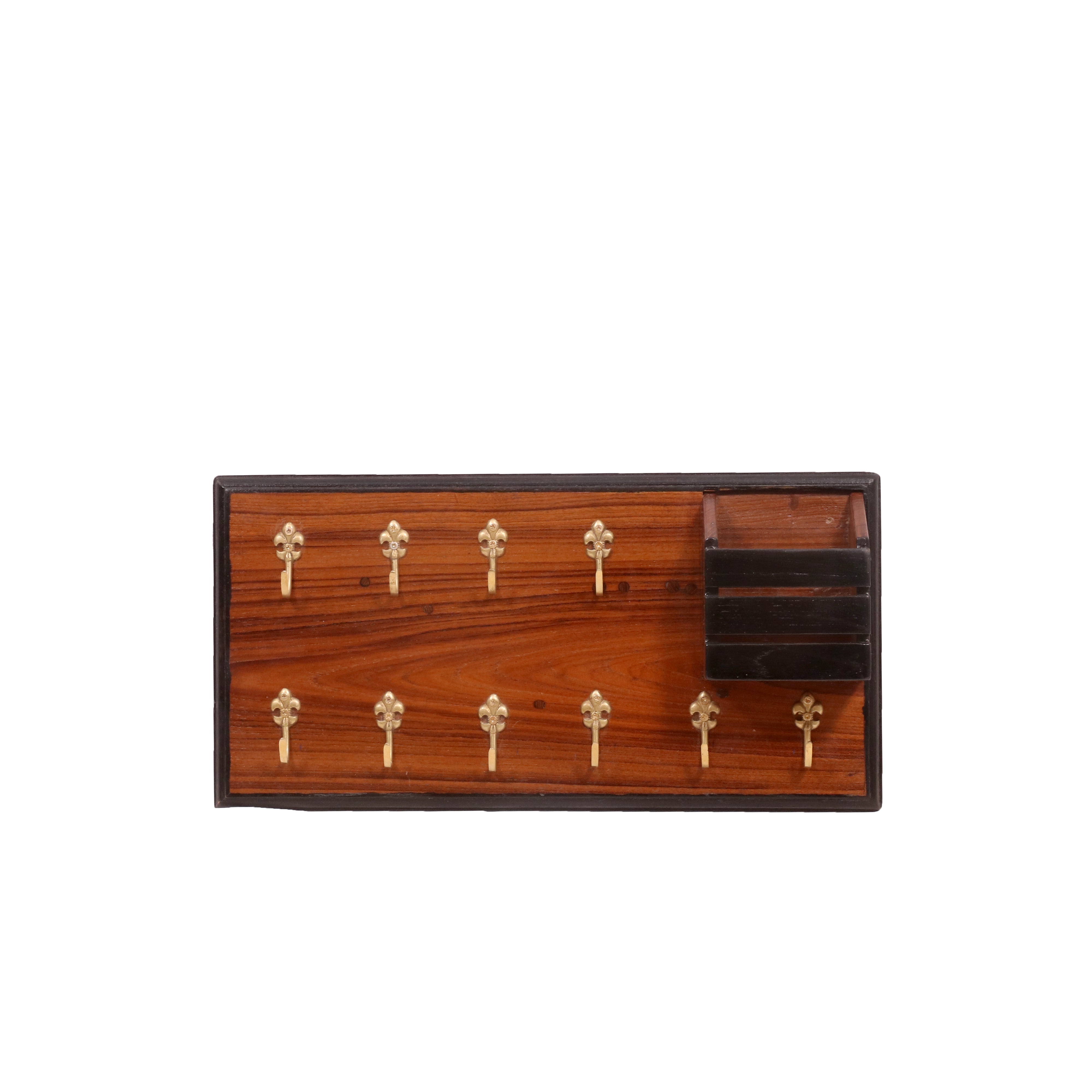 Classic Wooden Brass Key Holder Key Holder