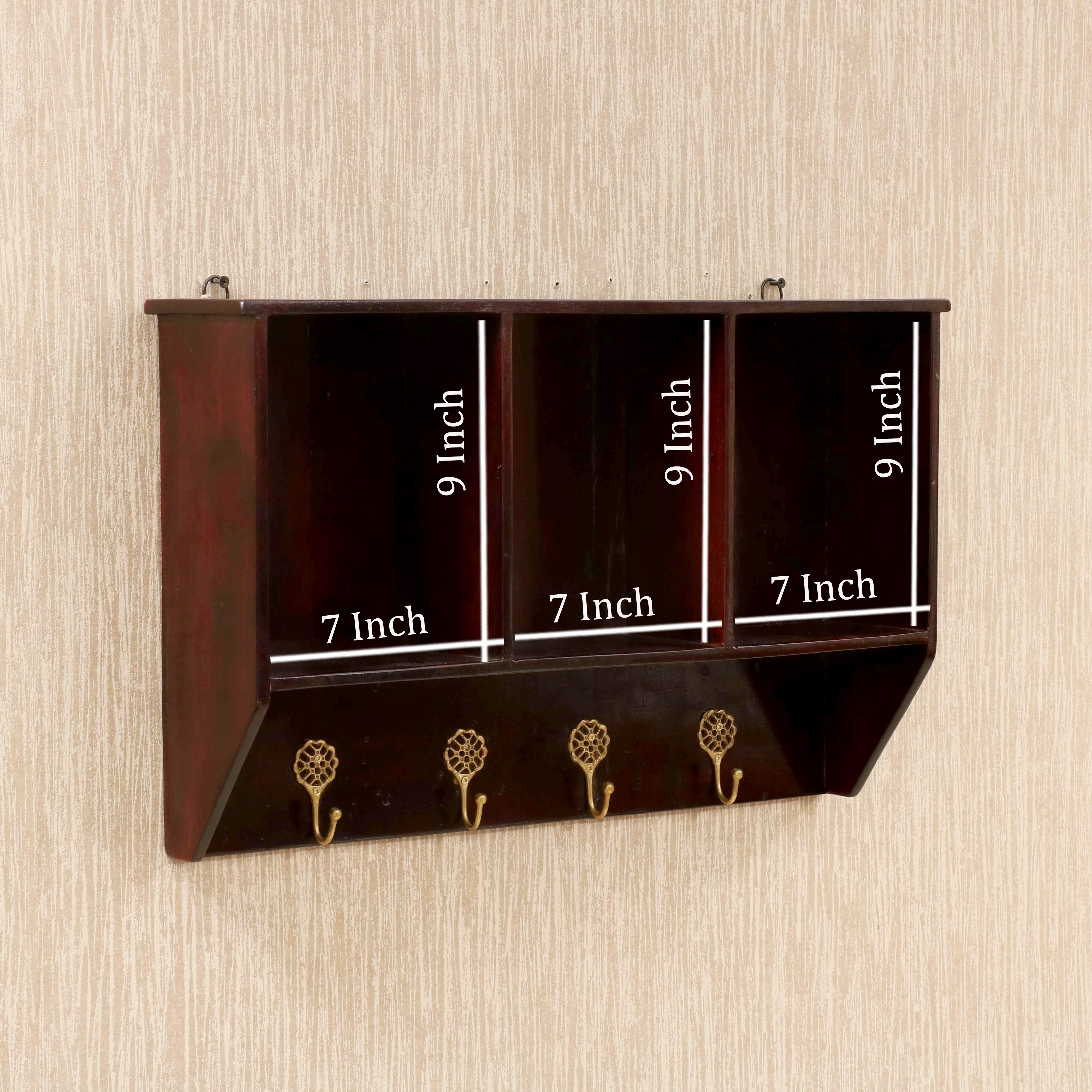 Wooden Key Hook Rack Rack
