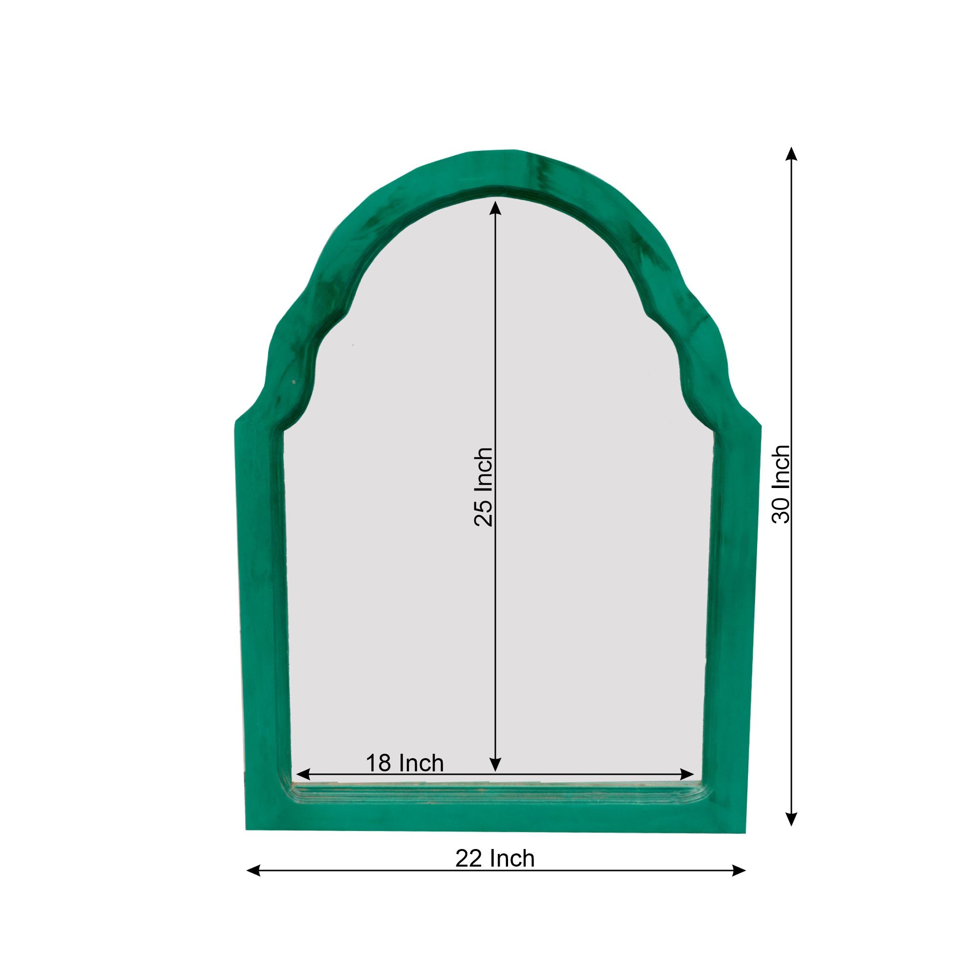 Green Colored Wall Mirror Mirror