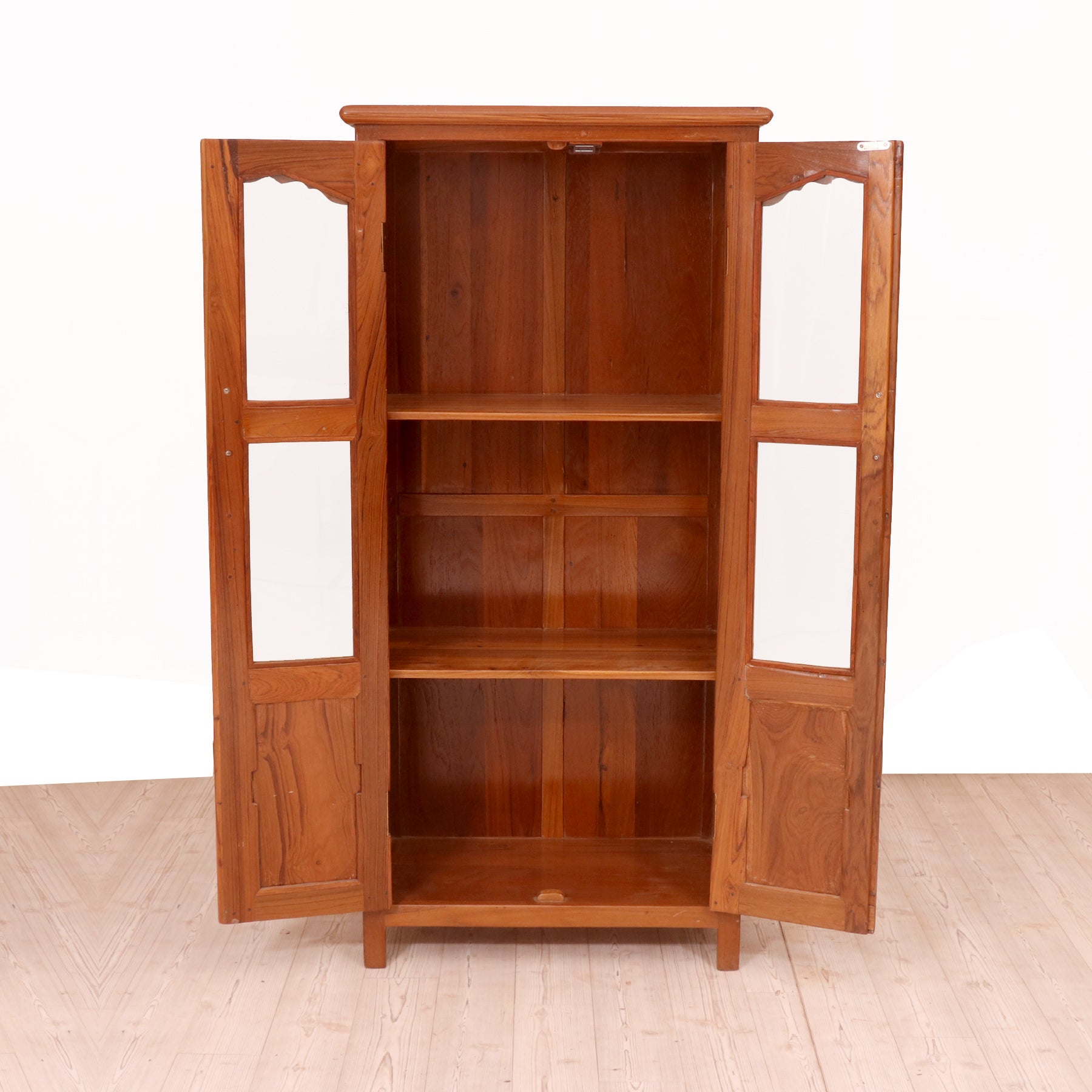 2-Door Slim Display Cabinet Wardrobe