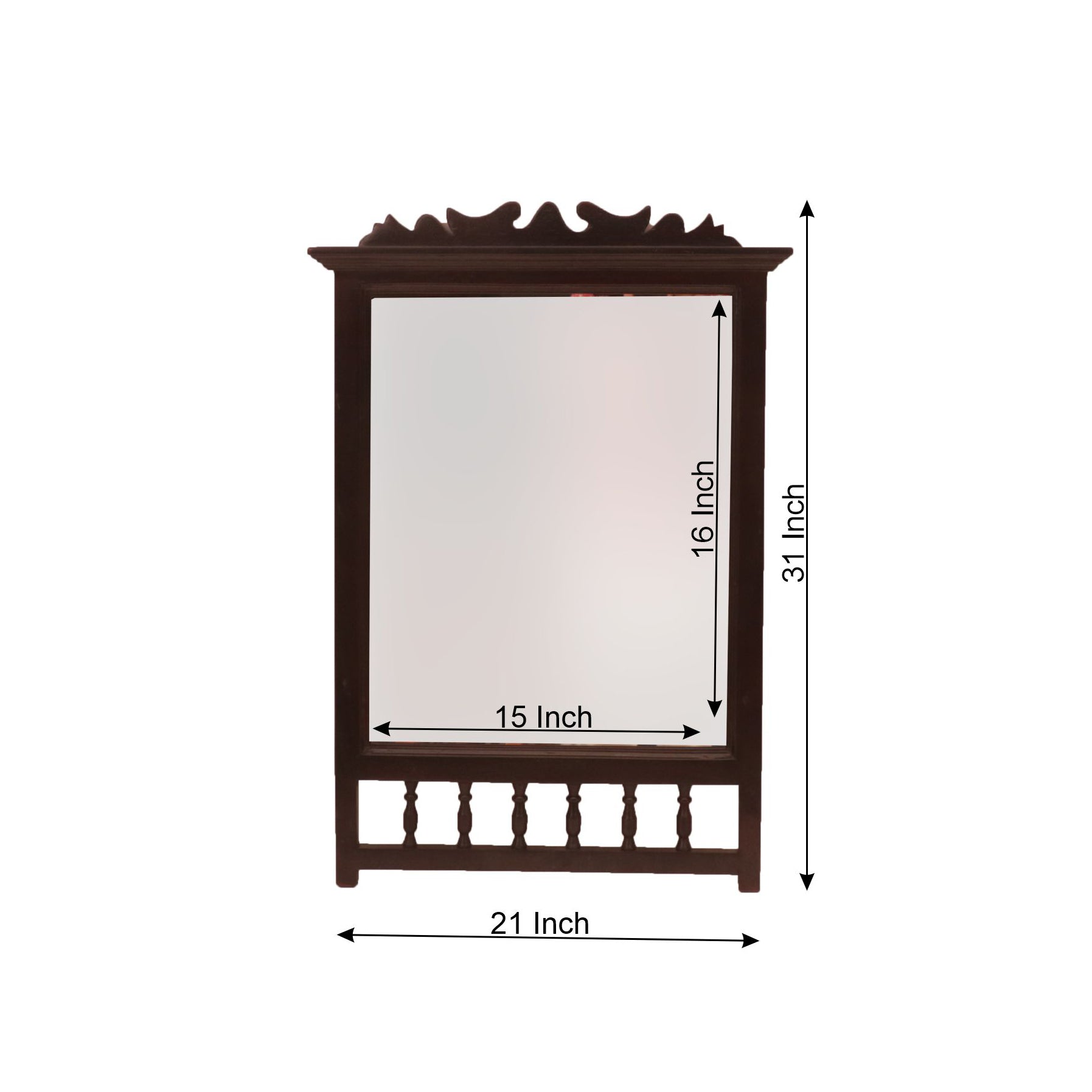 Simple Carved Elegant Mirror Mirror