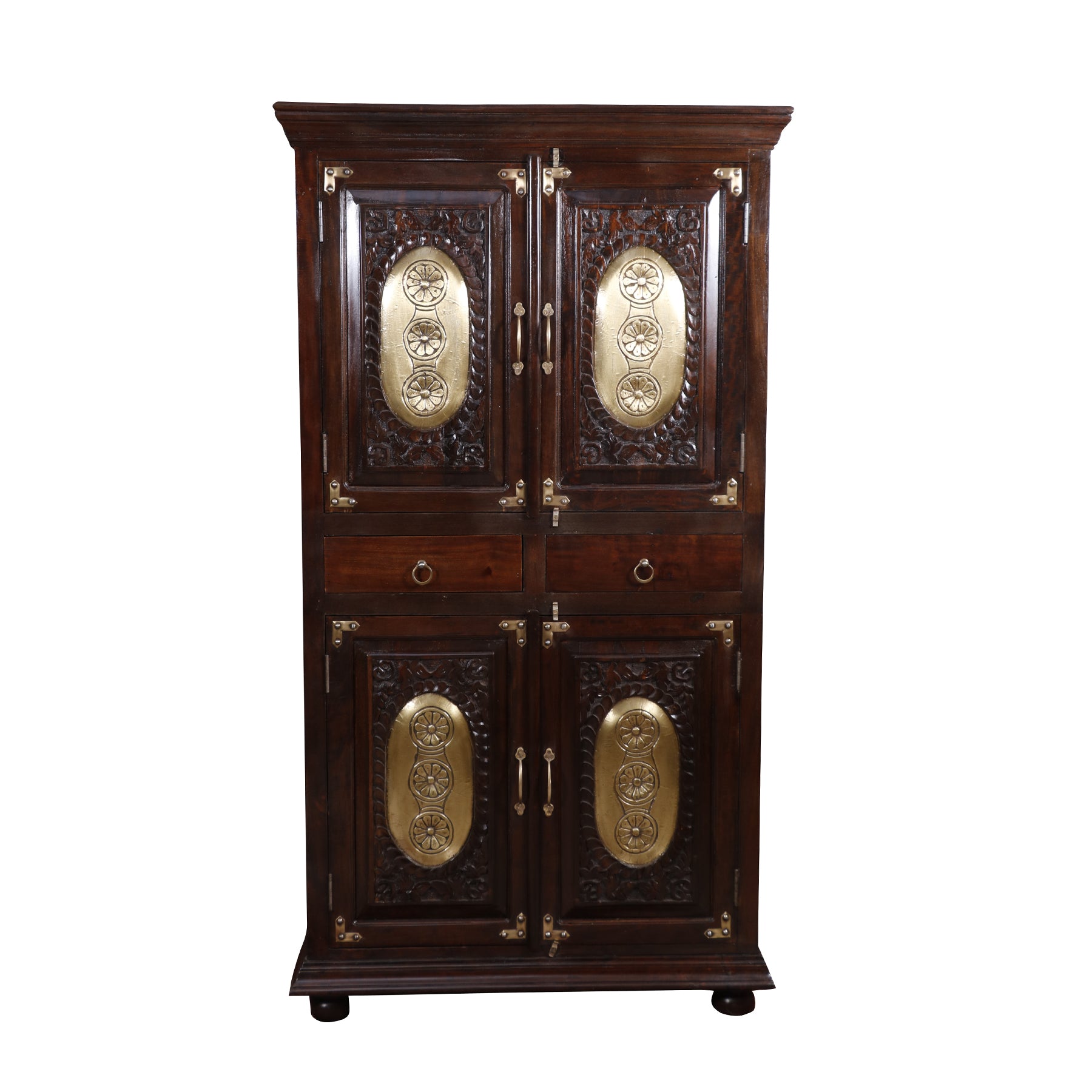 Rajwadi Style Solid Wood Cupboard Wardrobe