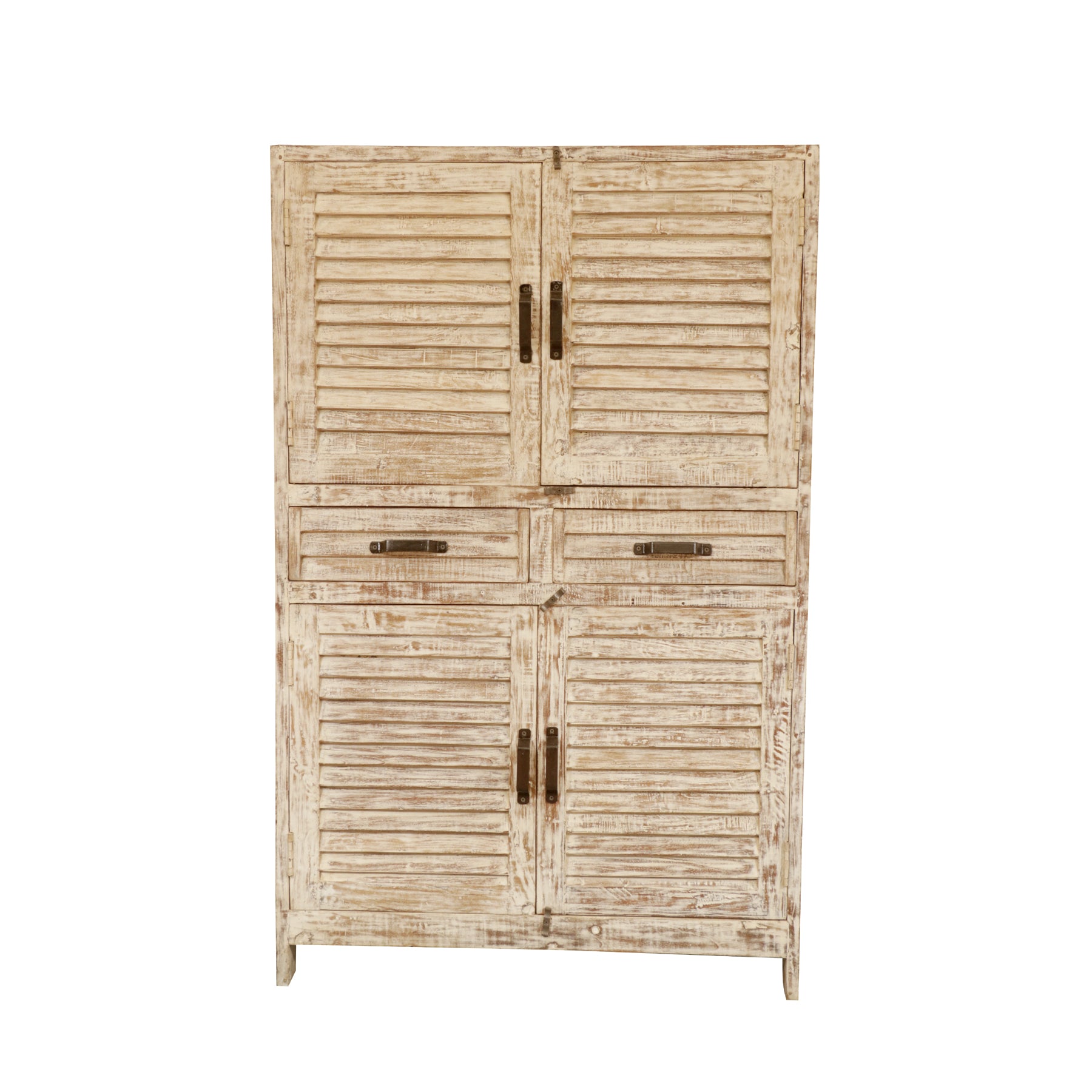 Shuttered White Cupboard Wardrobe
