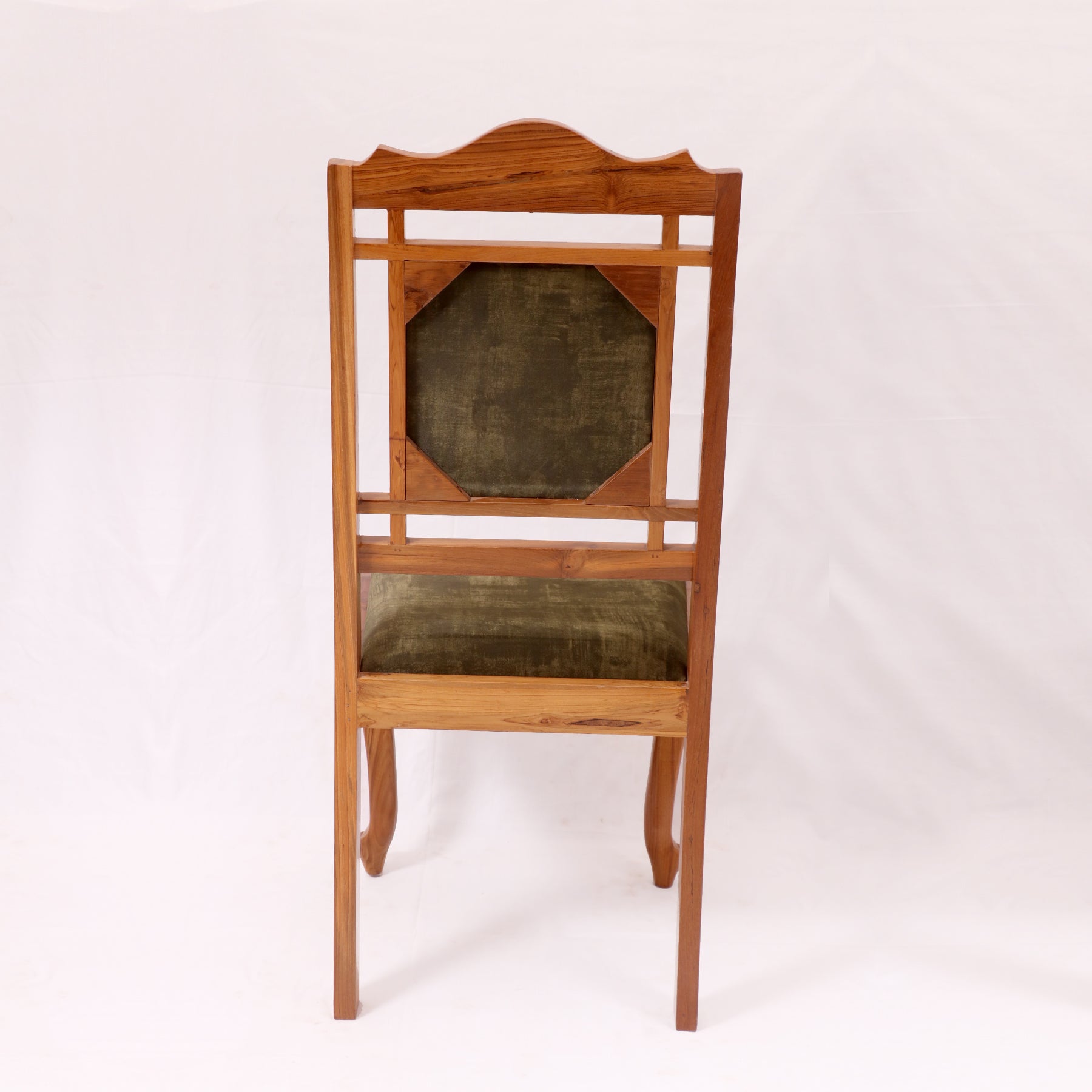 (Set of 2) Teak Wood Traditional Dinning office all purpose Chair henna color Dining Chair