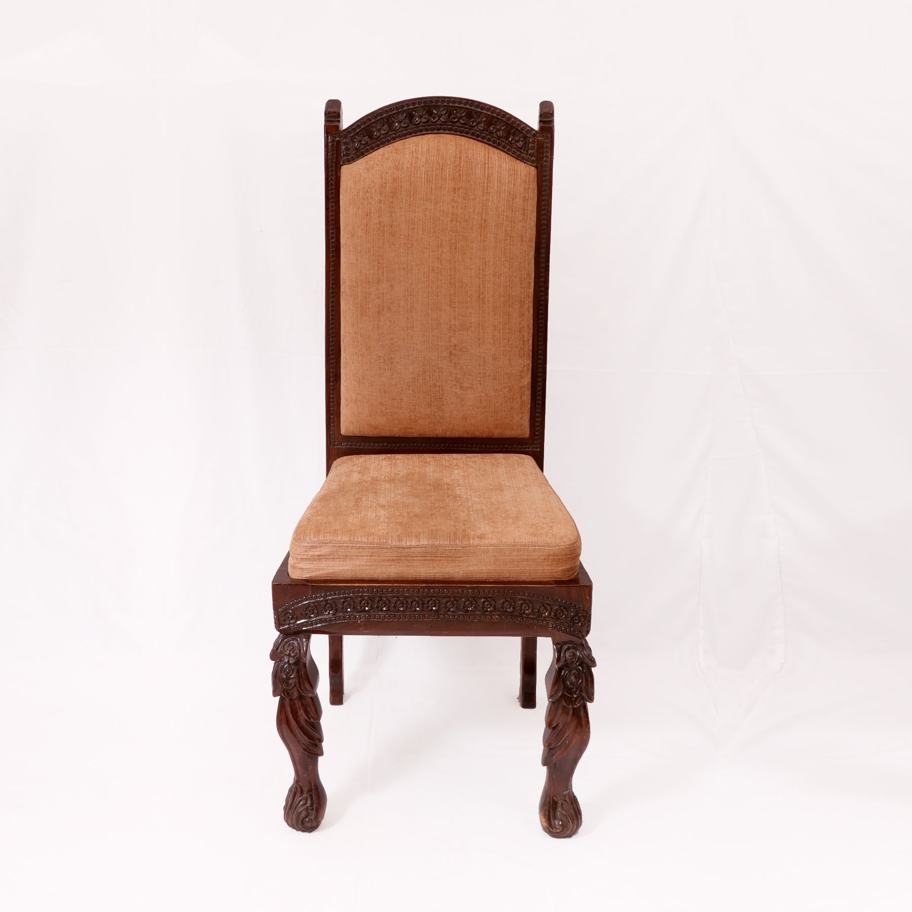 (Set of 2) Majestic Long Back Wooden Dinning Chair Dining Chair