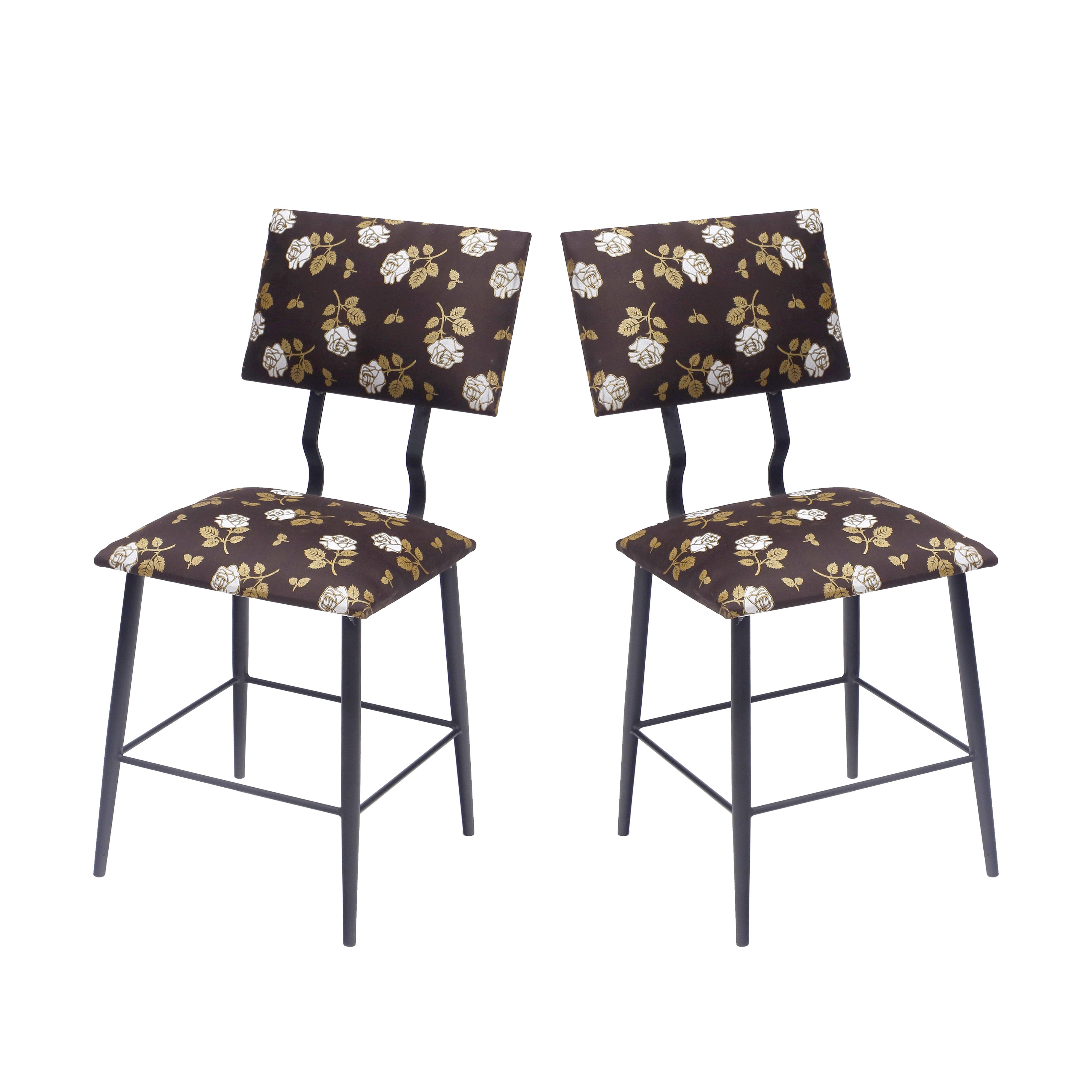 (Set of 2) Metal Upholstery Chair Dining Chair