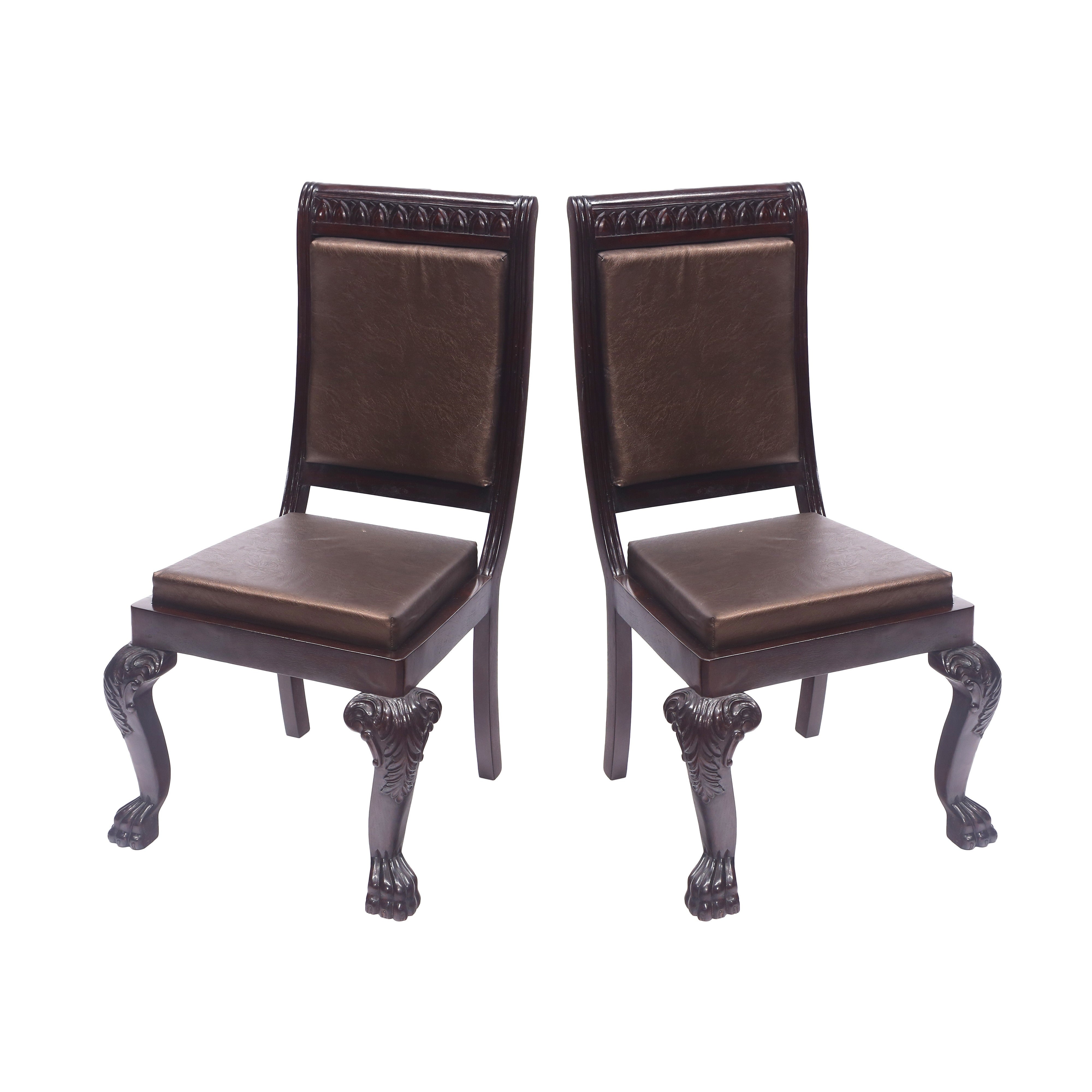 (Set of 2) Curved Back Dining Chair Dining Chair