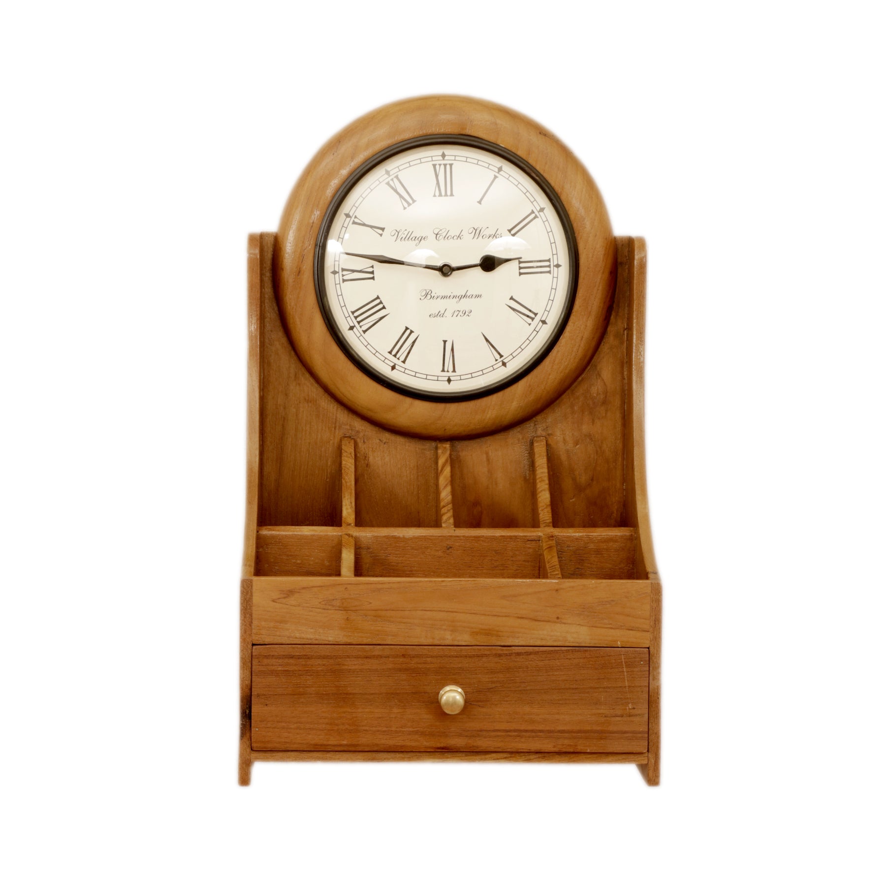 Storage Cabinet Clock Paper Holder