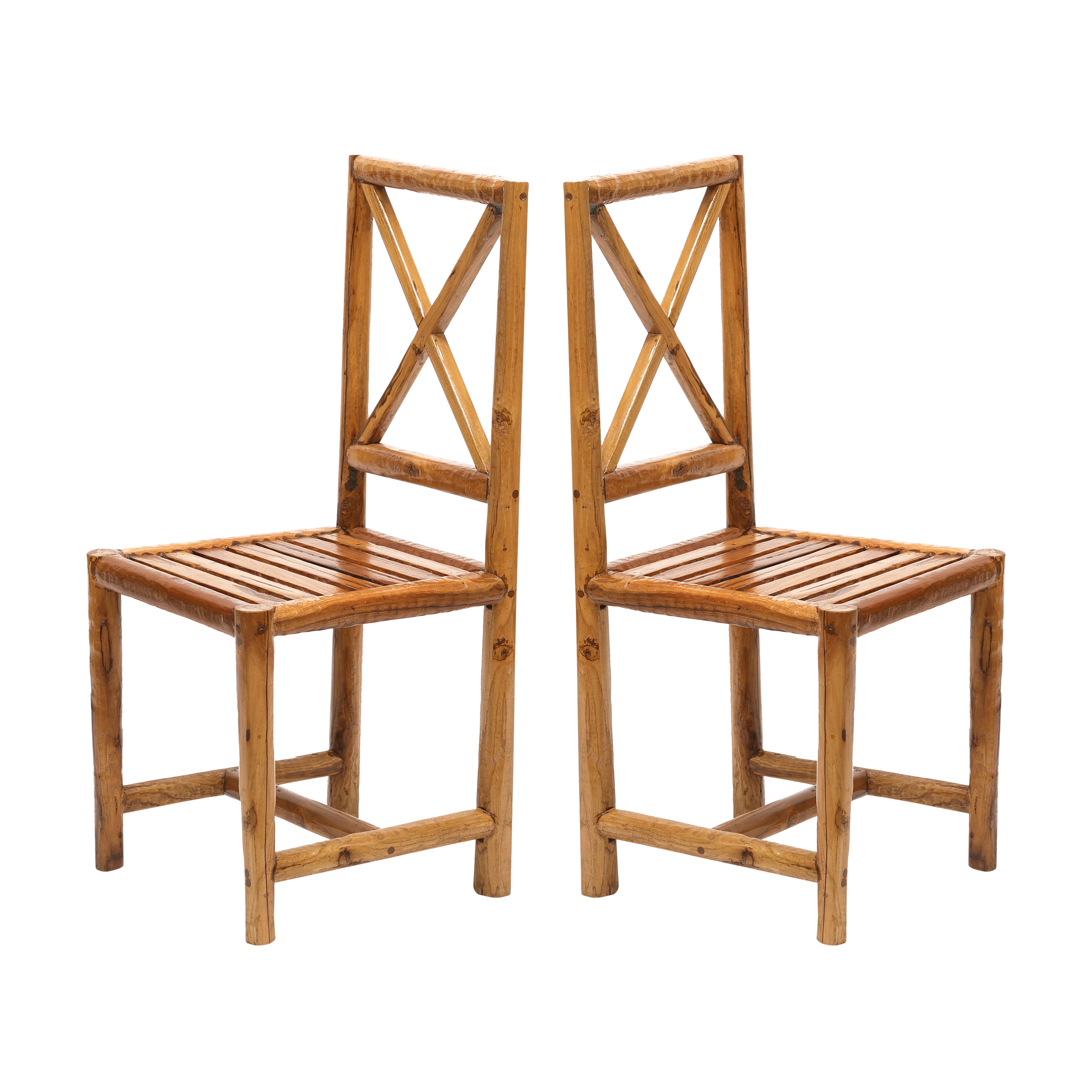 (Set of 2) Solid wood Heritage Finish Dining Chair Dining Chair