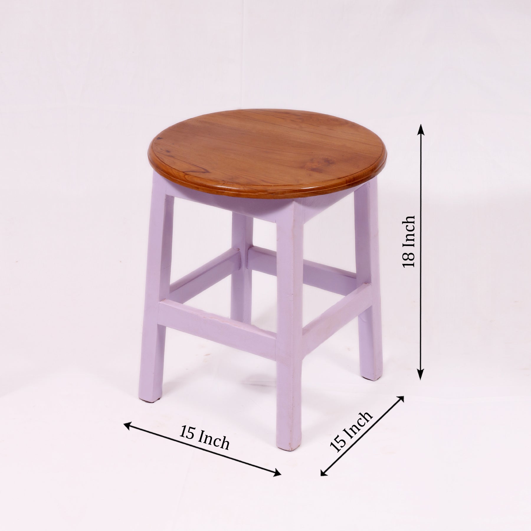 Round Top Pink Stool Stool