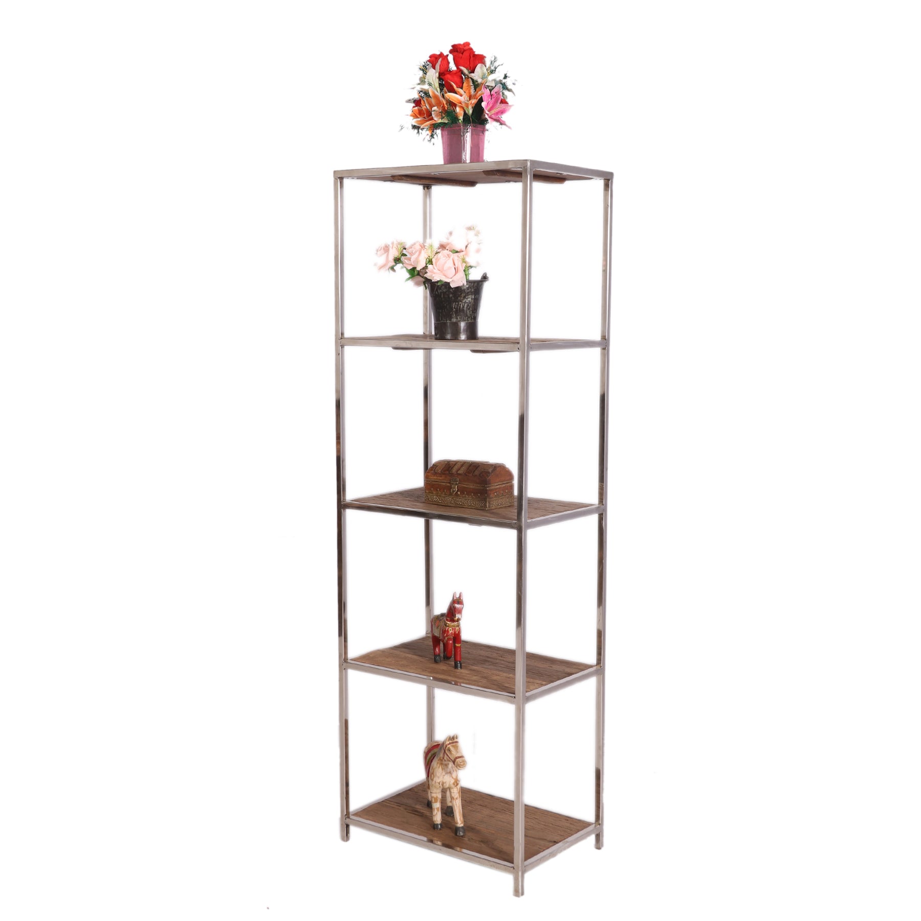 Sleek Metallic Rack Rack