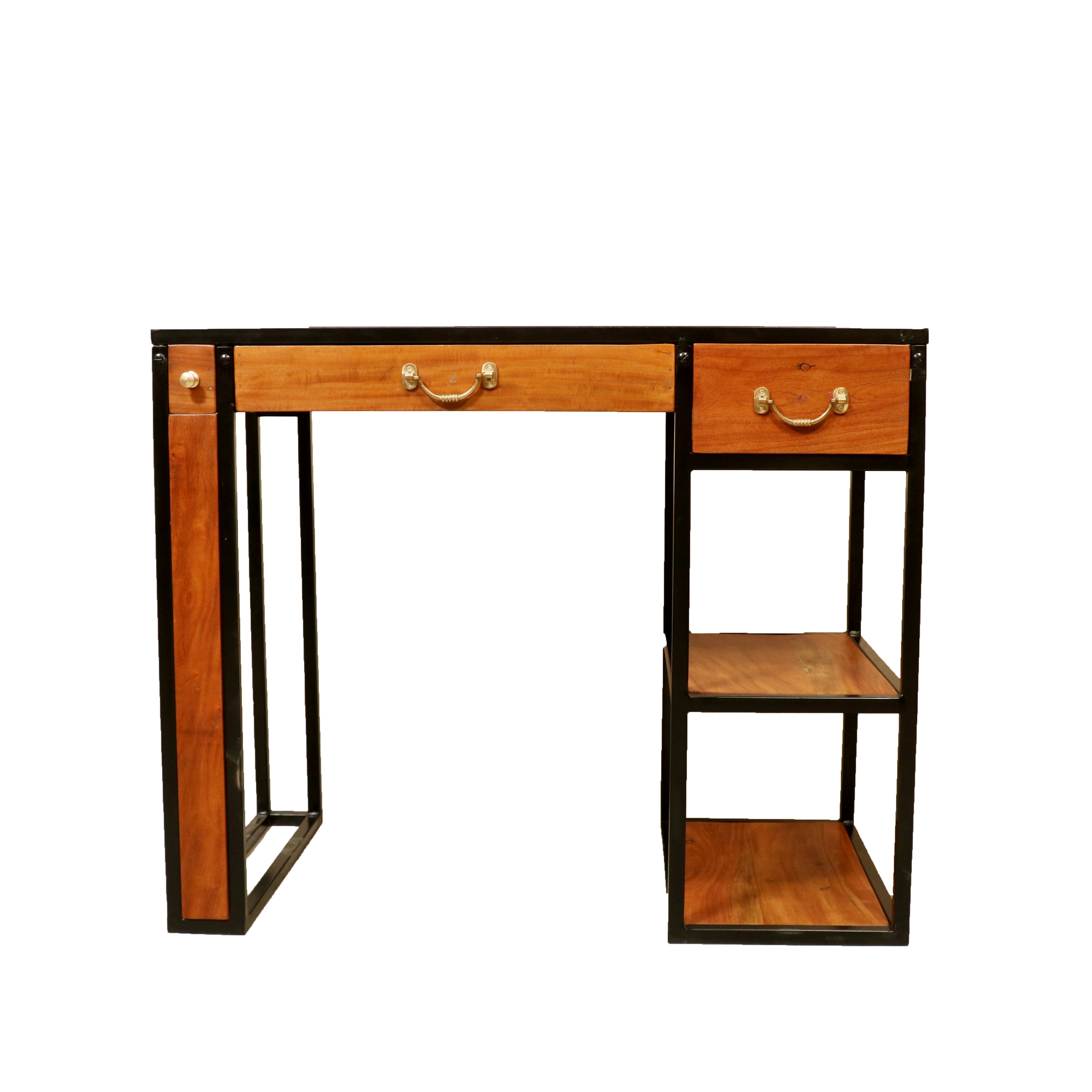 Study Table With 2 Drawer 2 Open Shelf Study Table